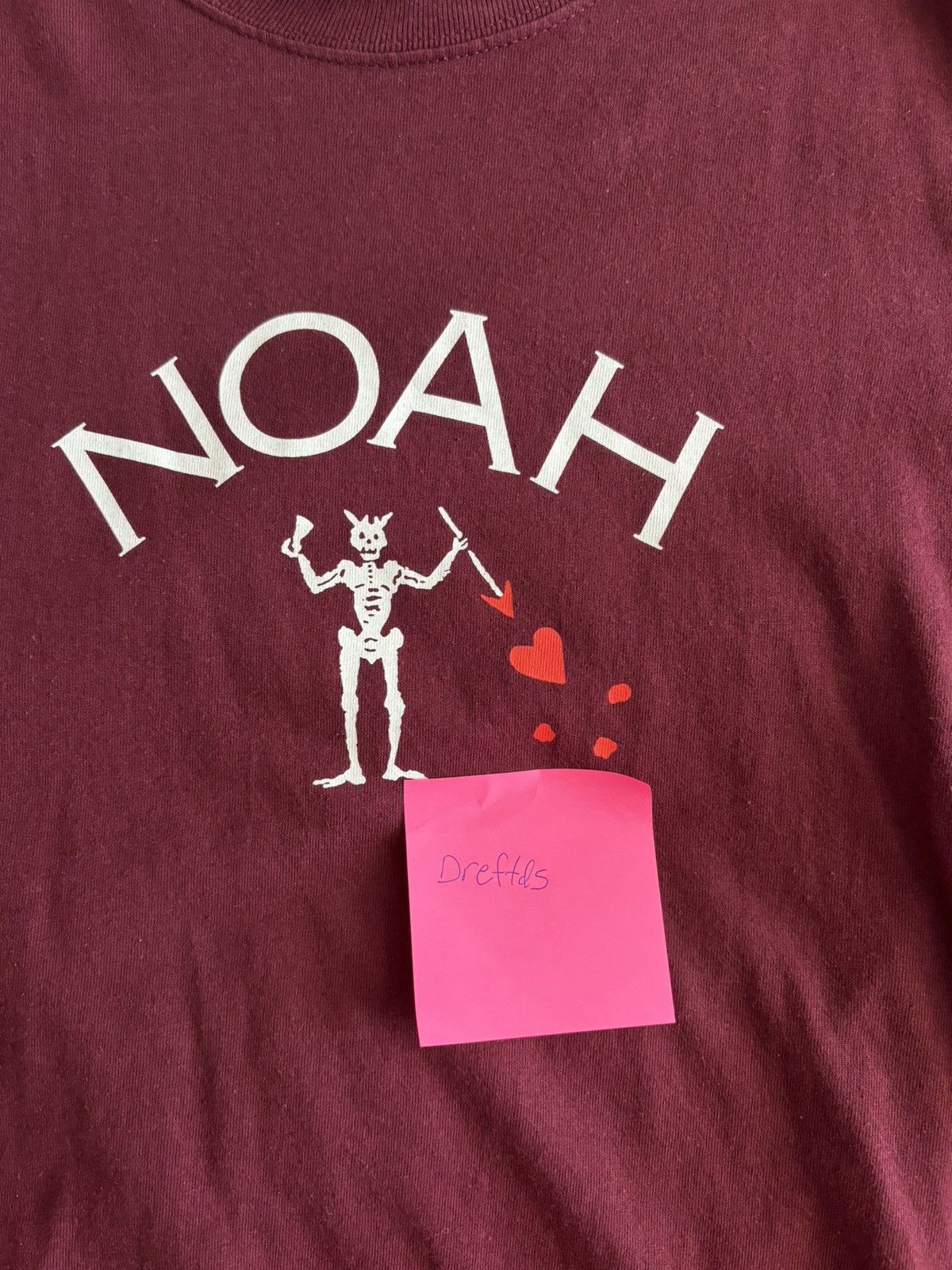 Designer × Noah Noah Blackbeard logo tee maroon Size US S / EU 44-46 / 1 - 2 Thumbnail