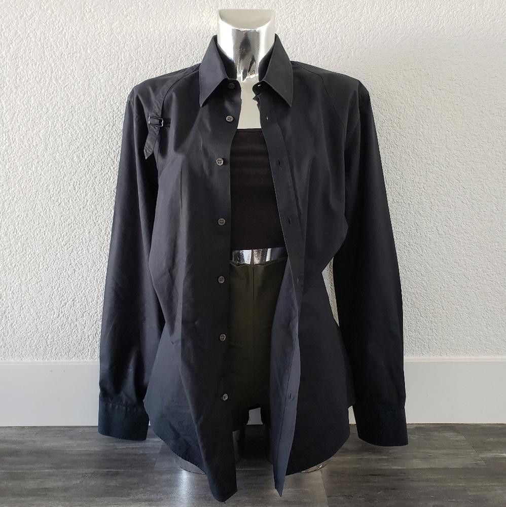 Alexander McQueen Black | Alexander McQueen | Harness Sport Shirt w/Strap Size 42R - 1 Thumbnail