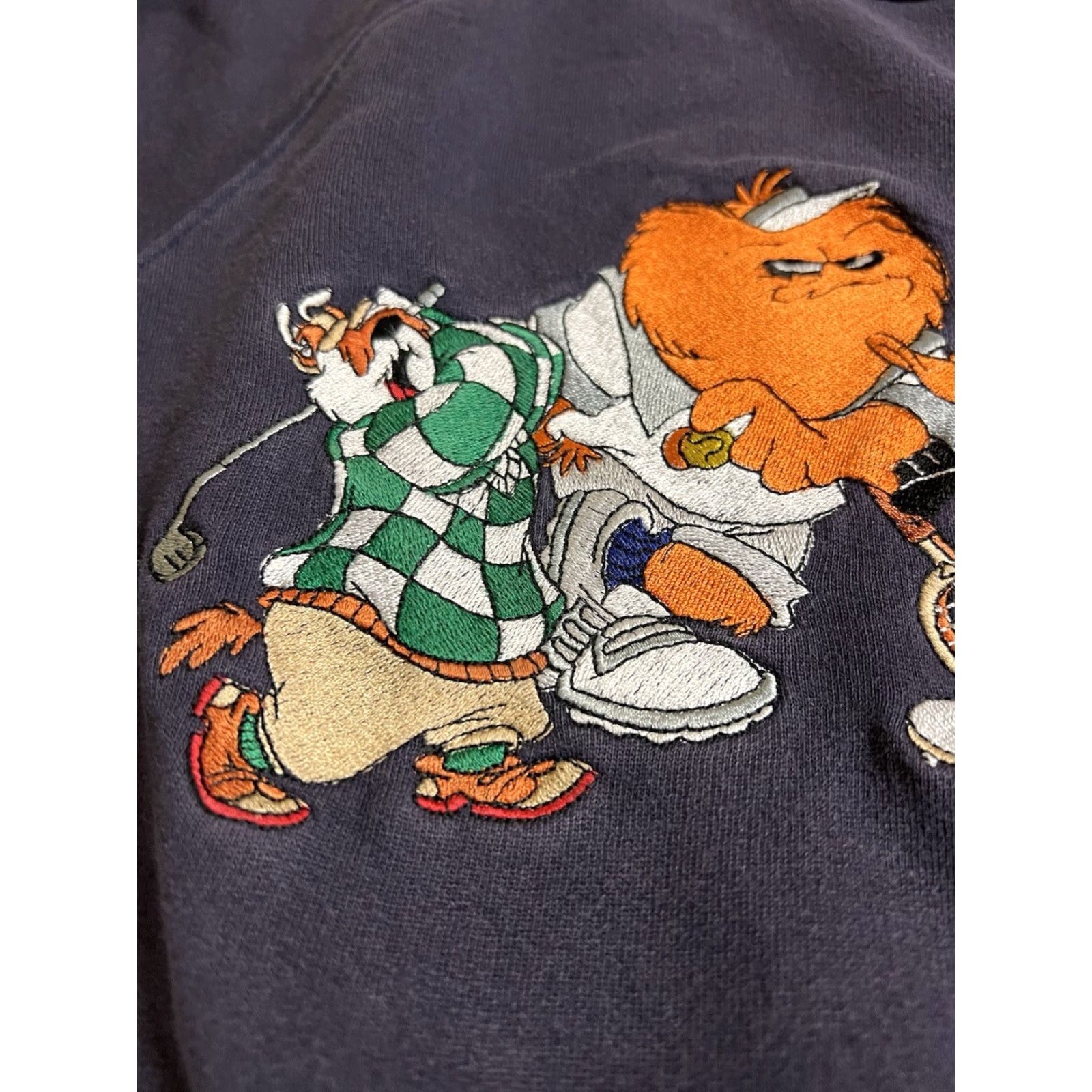 Acme Clothing VINTAGE Acme Clothing Co Blue Looney Tunes Embroidered Pullover Sweatshirt L Unisex Adults Crew Neck, Fleece, 80% Cotton 20% Polyester Size US L / EU 52-54 / 3 - 5 Thumbnail