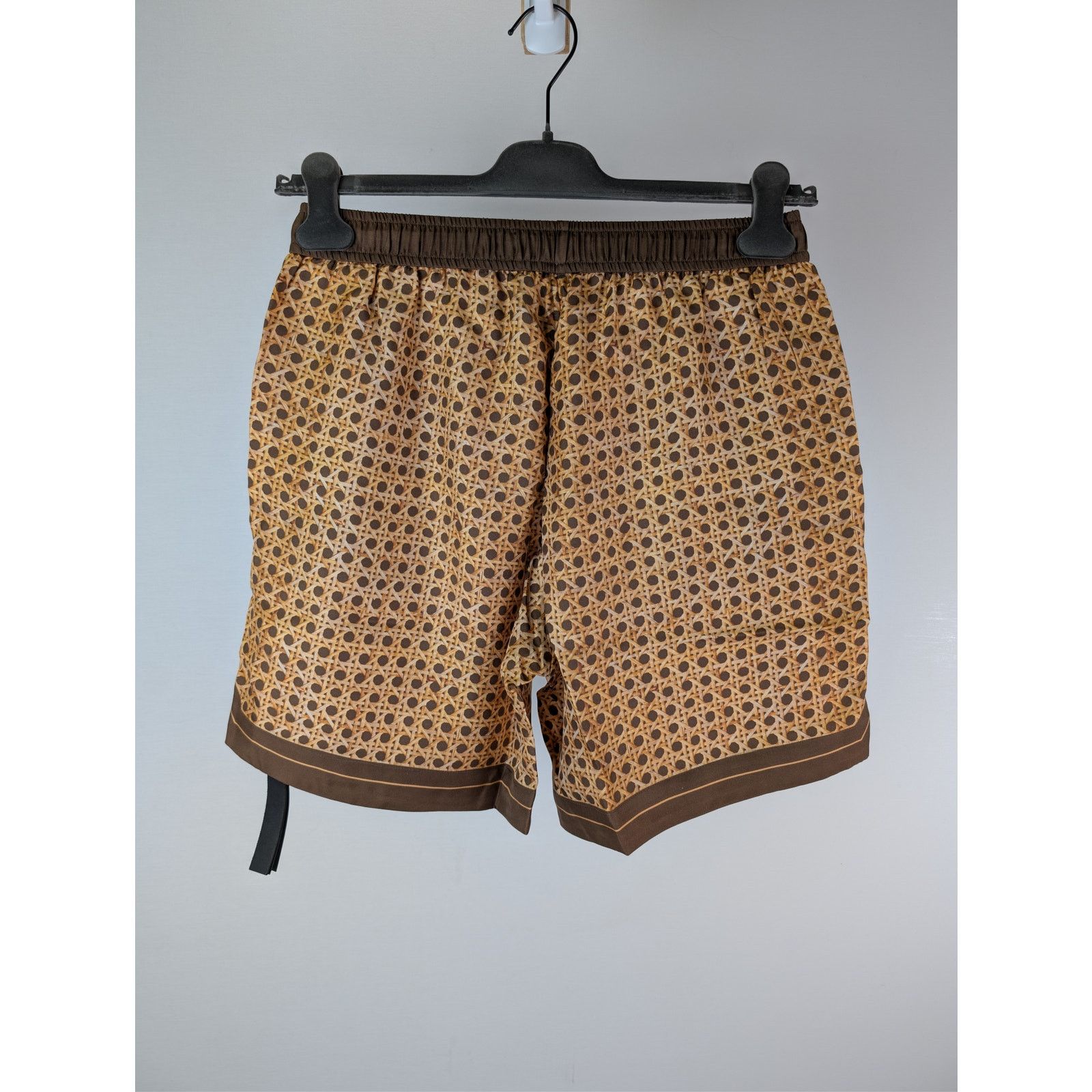 Amiri o1rshd1 Amiri Weave Pattern Silk Shorts in Brown Size US 32 / EU 48 - 14 Thumbnail