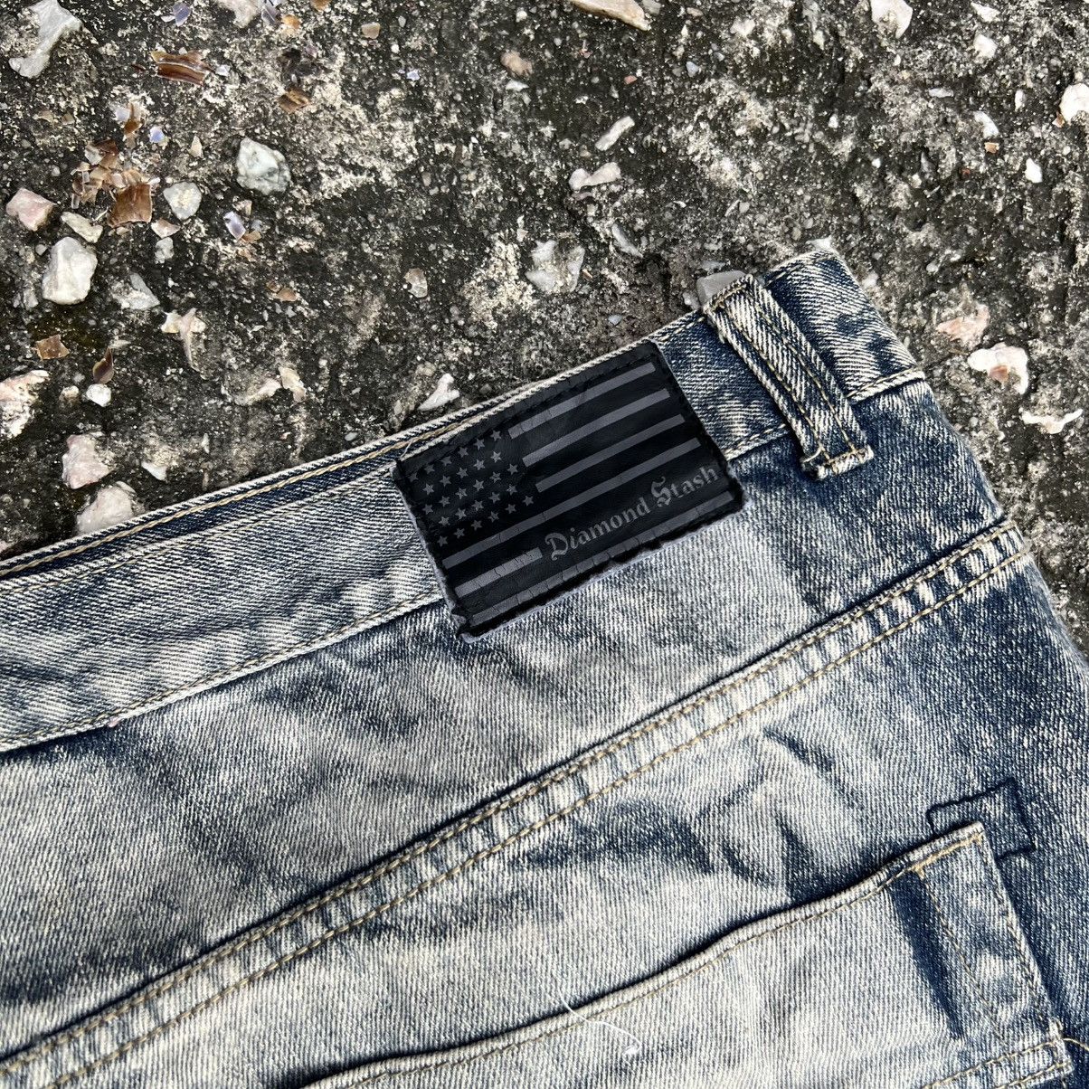 Japanese Brand “y2k style” HEAVY DISTRESSED ACID WASH JEANS Size US 43 - 13 Thumbnail