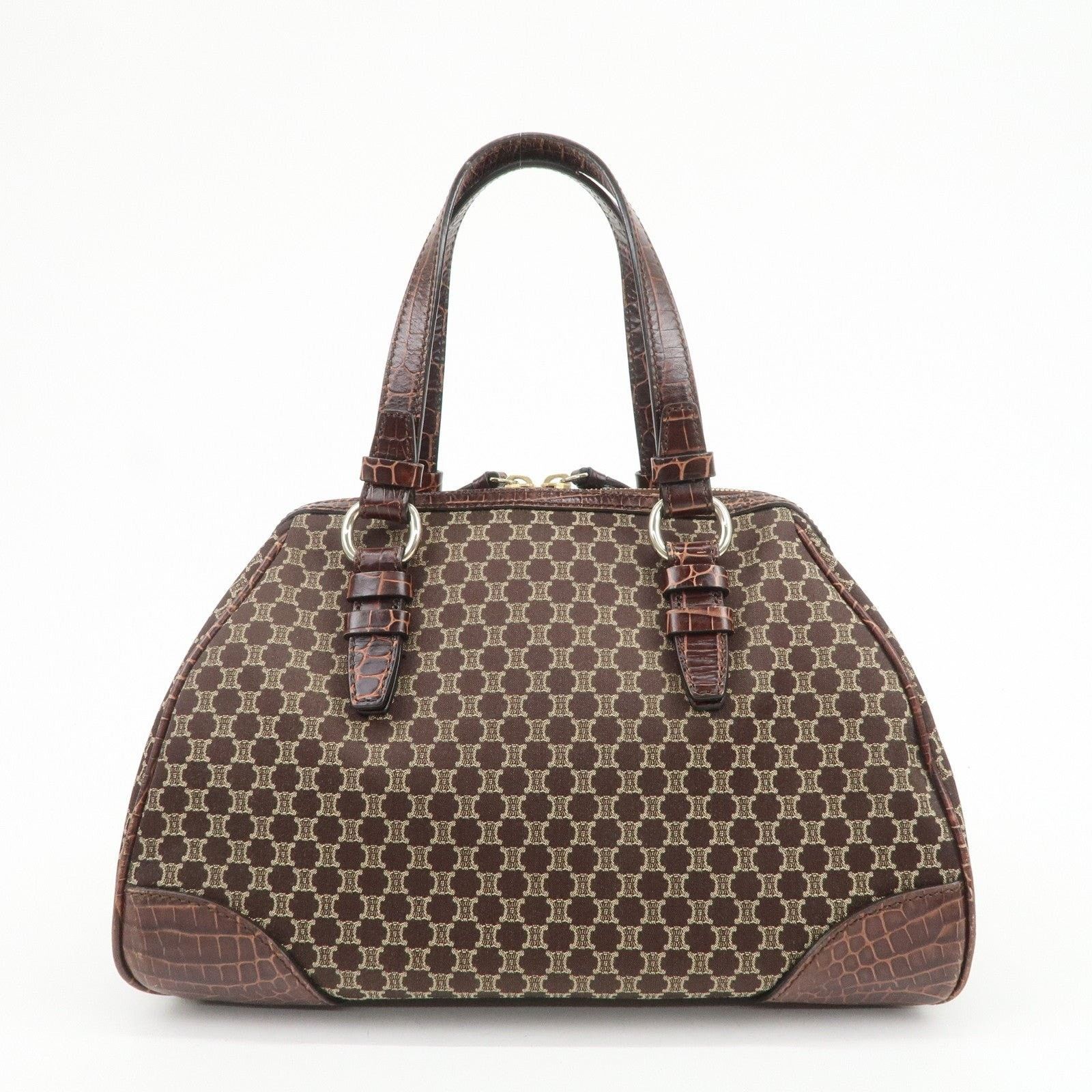 Celine Celine Macadam Triomphe Coated Canvas Shoulder Bag Brown Size ONE SIZE - 2 Thumbnail