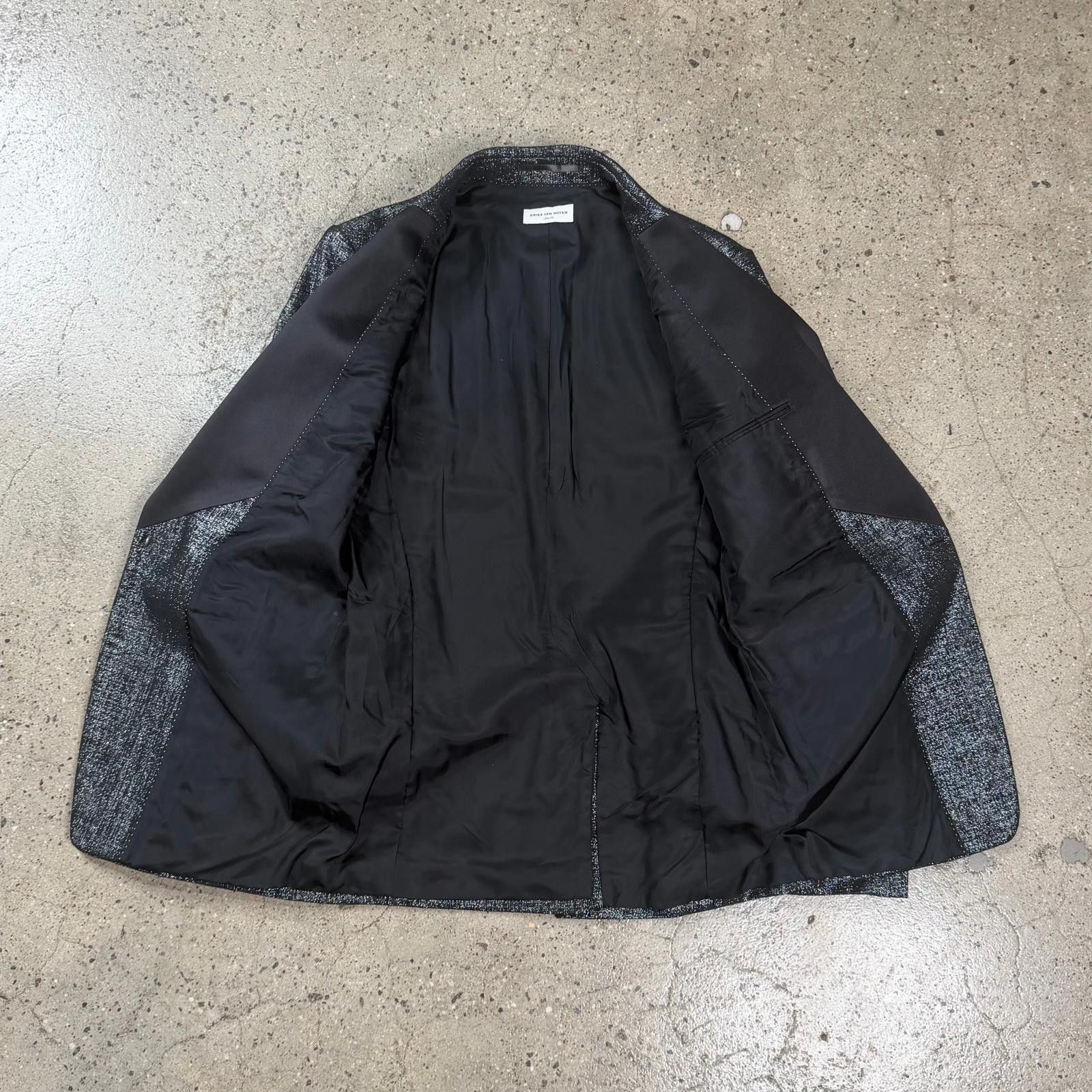 Dries Van Noten Dries Van Noten Glitter Tuxedo Suit Size 48R - 6 Thumbnail