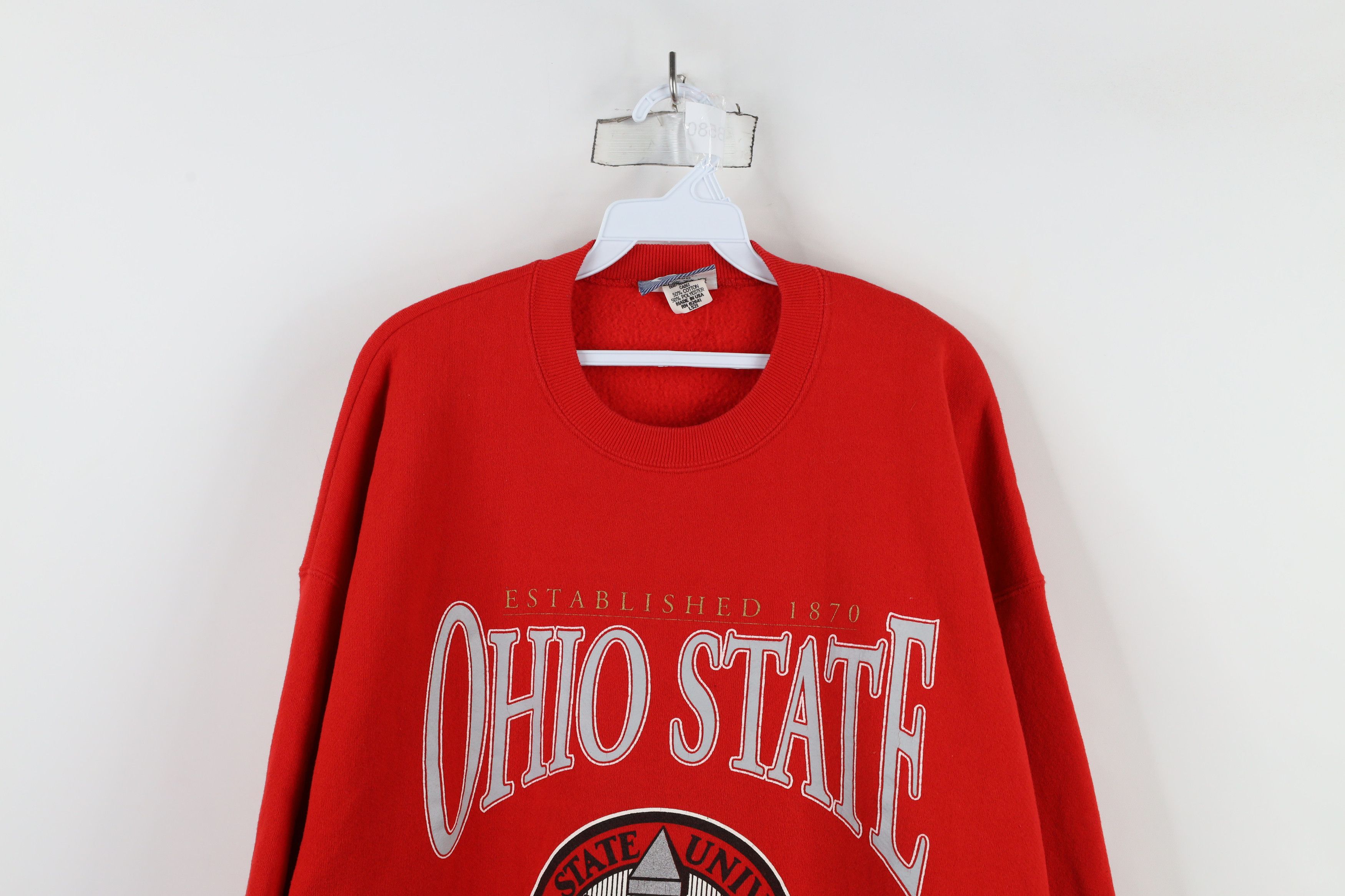 Vintage Vintage 90s Spell Out Ohio State University Sweatshirt USA Size US XXL / EU 58 / 5 - 2 Thumbnail