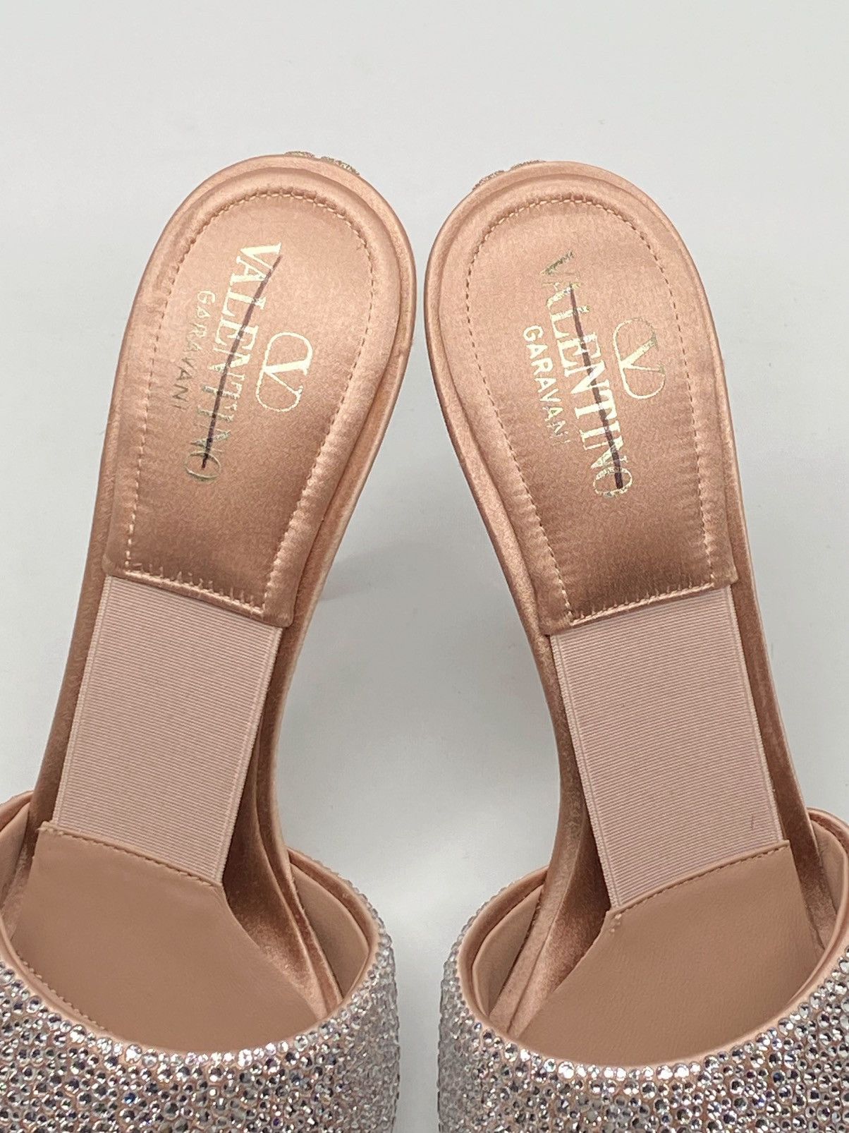 Valentino Valentino Garavani Crystal Satin Stiletto Mules size 38 Size US 8 / IT 38 - 5 Thumbnail