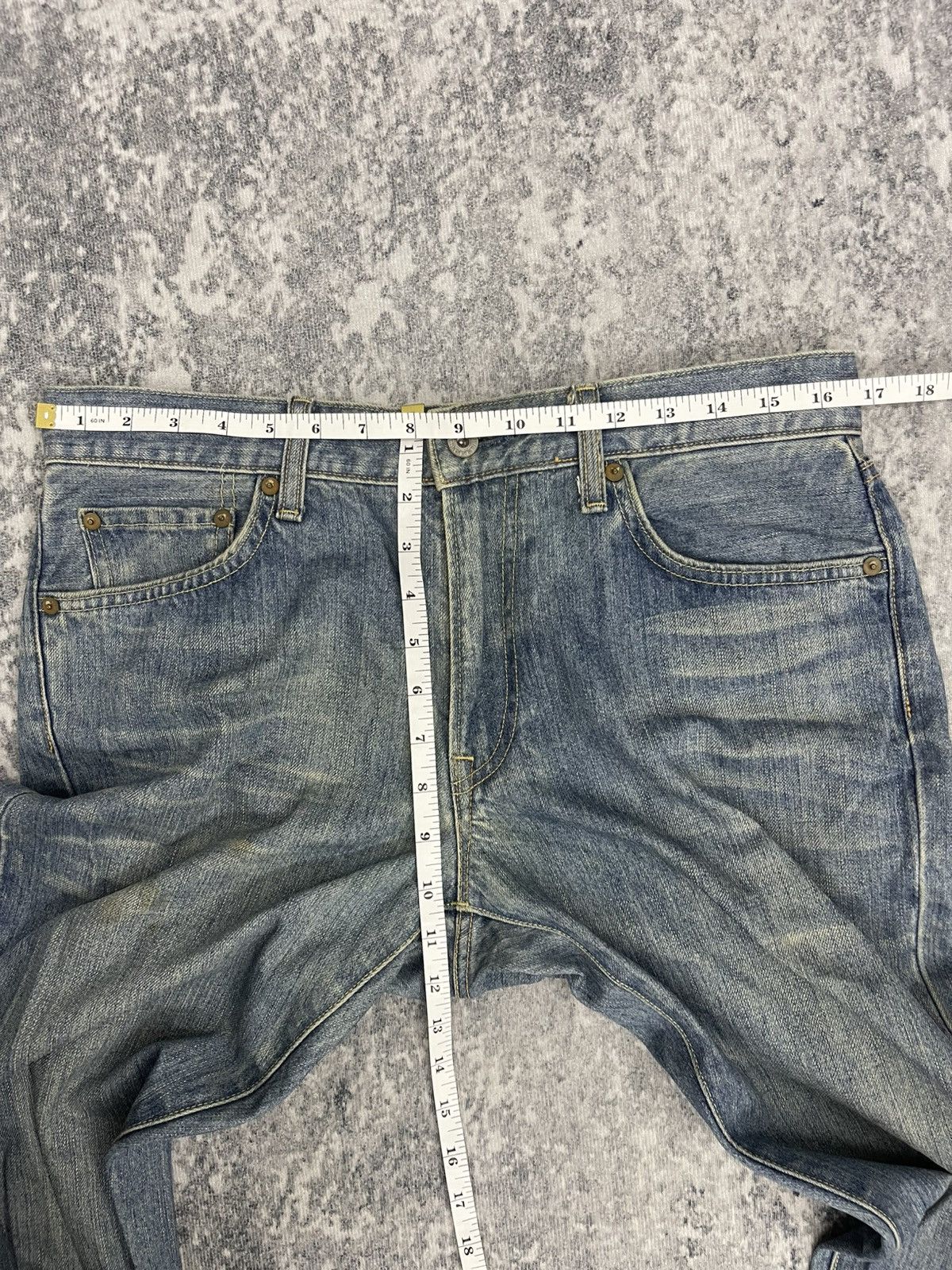 Uniqlo Vintage Uniqlo UJ S002 Faded Blue Washed Denim Size US 31 - 14 Thumbnail