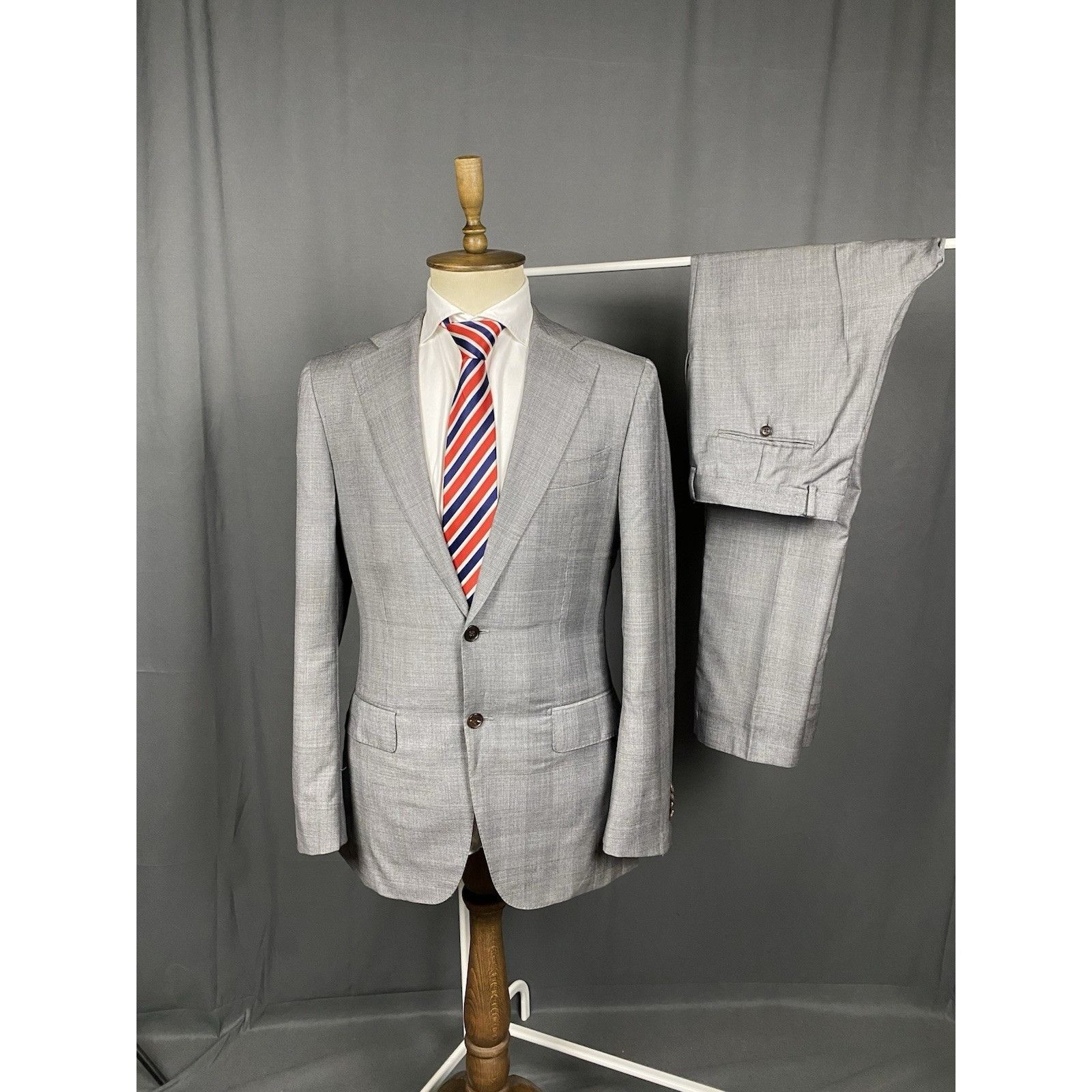 Suitsupply Suitsupply Men's Gray Wool 2 Piece Suit Size 98 (48) Size 52L - 3 Thumbnail