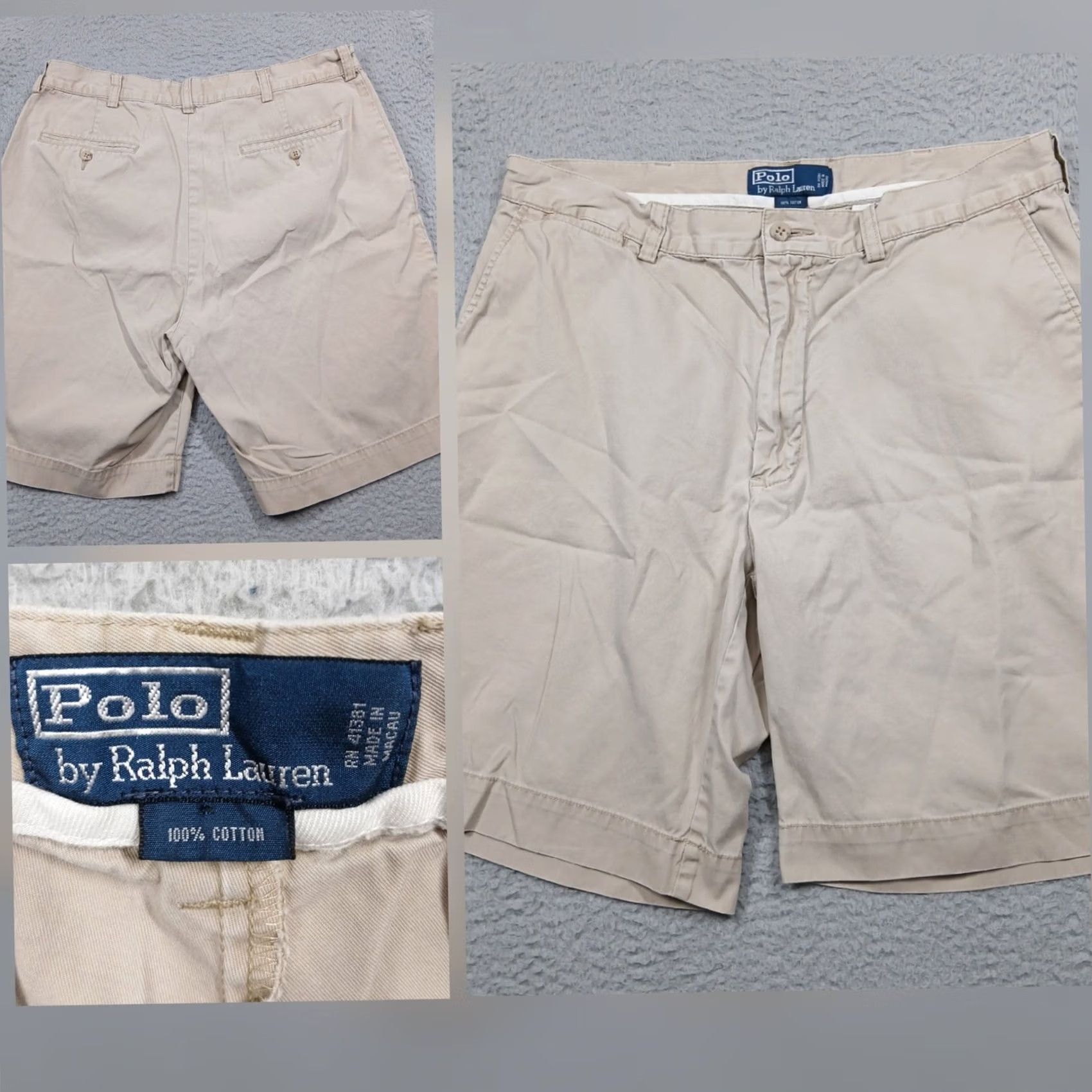 Polo Ralph Lauren Polo Ralph Lauren Shorts Mens 34 Beige Chino Men Khaki Classic Fit Cotton Size US S / EU 44-46 / 1 - 2 Thumbnail