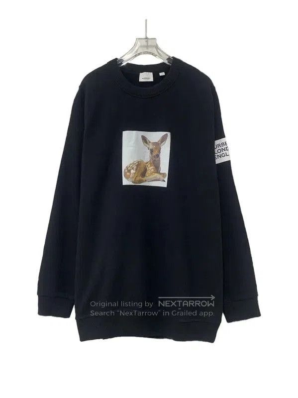 Burberry Burberry Black Cotton Women's Sweatshirt. Size XL / US 12-14 / IT 48-50 - 1 Thumbnail