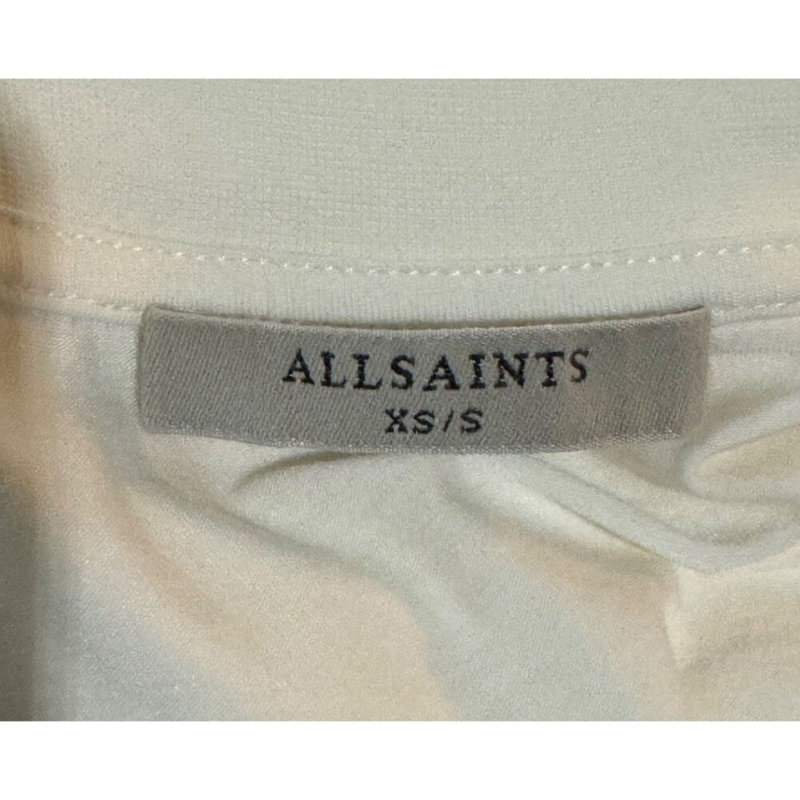 Allsaints AllSaints Off White Crew Neck Tee Shirt Soft Cotton Medium Size M / US 6-8 / IT 42-44 - 6 Thumbnail