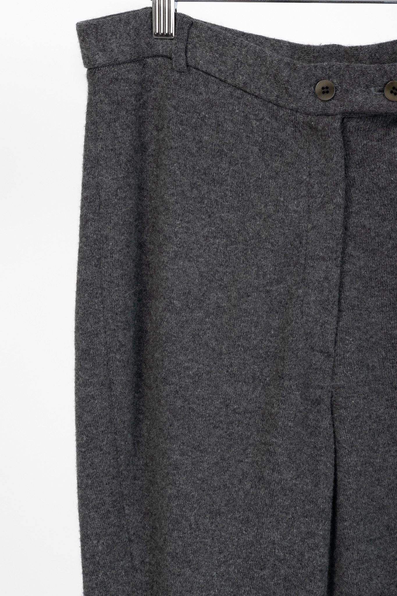 Donna Karan Donna Karan New York Grey Cashmere-Knit Jodhpurs Size 32" / US 10 / IT 46 - 4 Thumbnail
