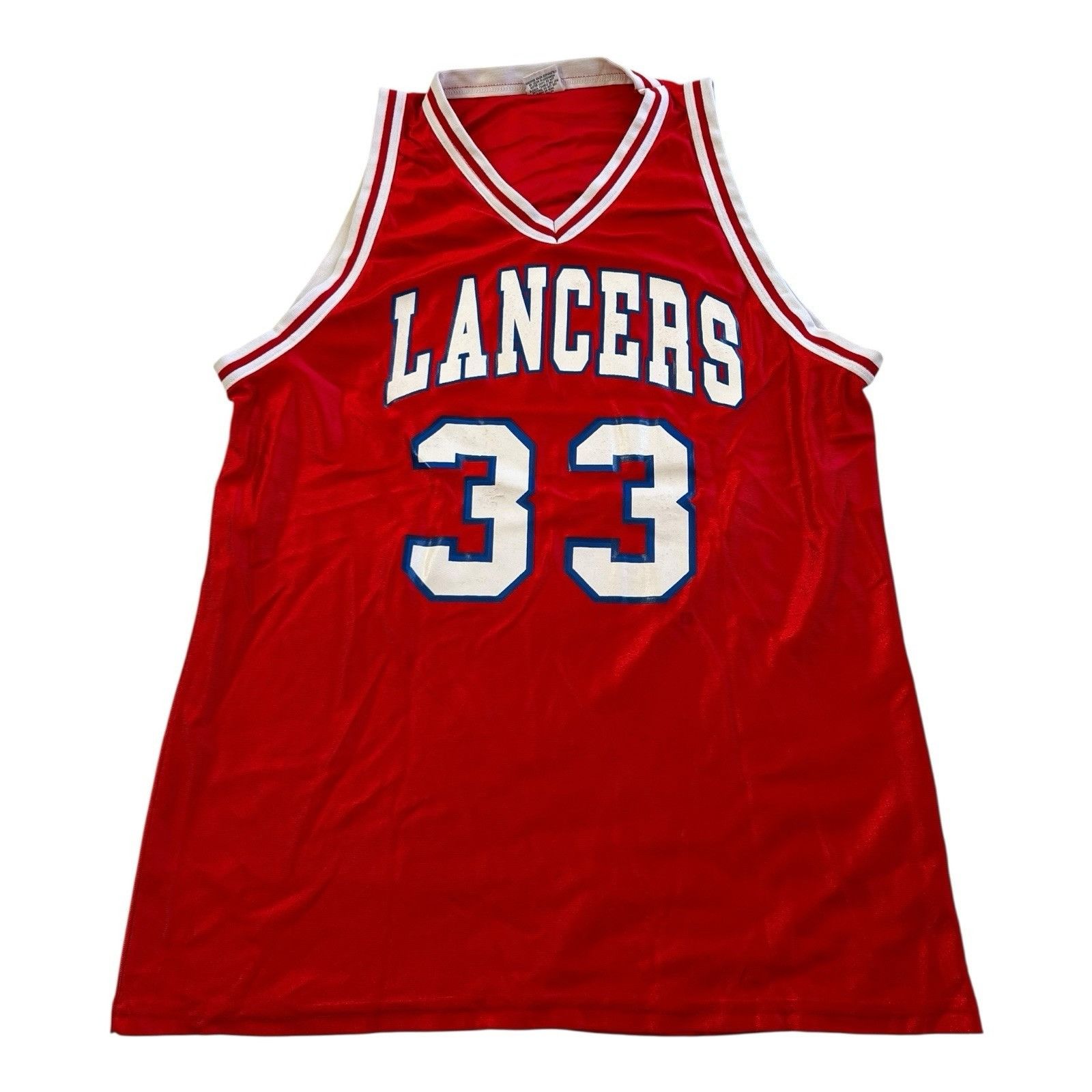 Wilson Vintage Wilson Made In USA Basketball Jersey Size XL “Lancer Size US XL / EU 56 / 4 - 1 Thumbnail