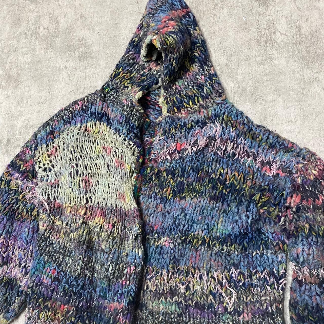 Other Multi-coloured, crochet-style knit hoodie with a retro vibe Size US M / EU 48-50 / 2 - 2 Thumbnail