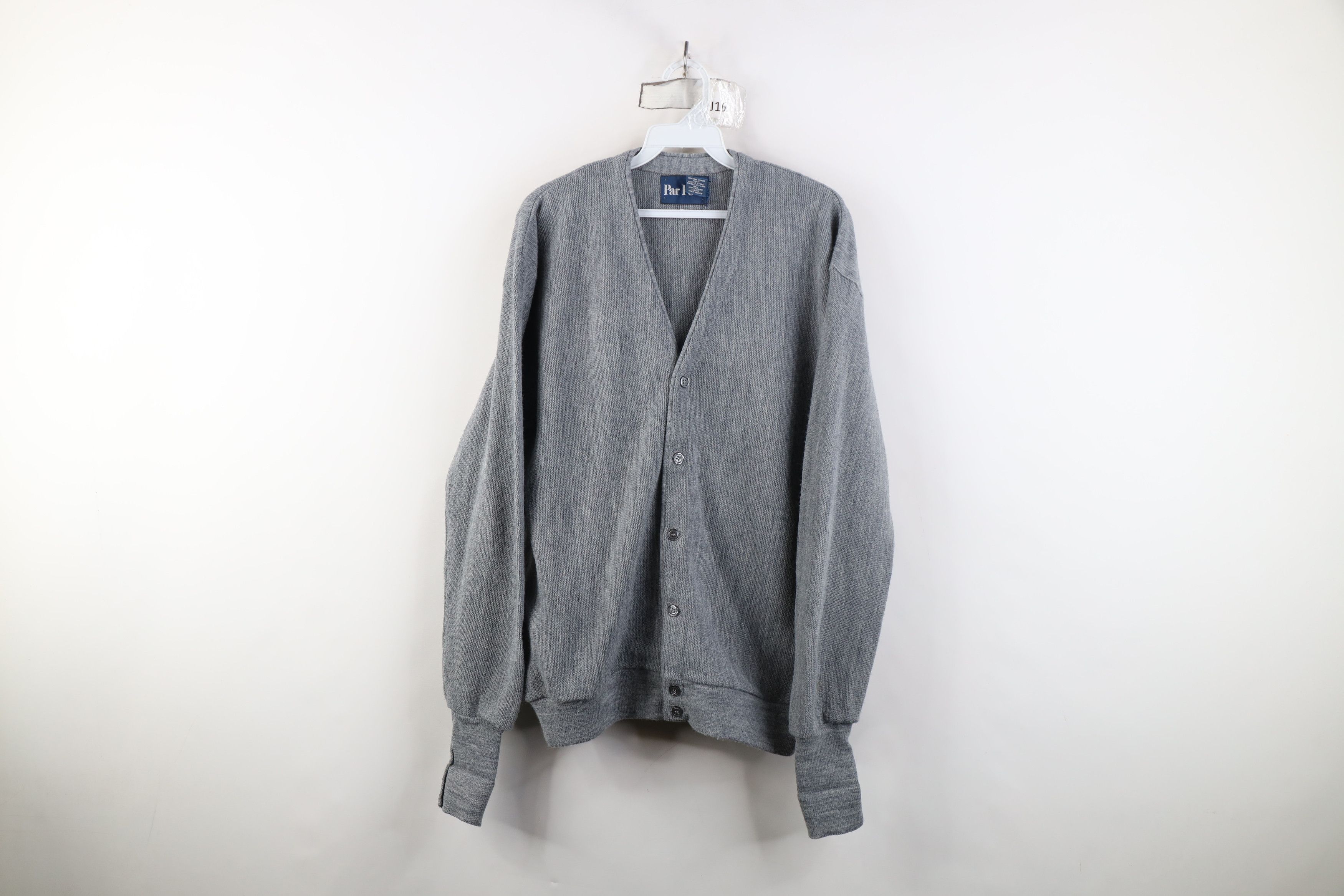 Vintage Vintage 70s Streetwear Knit Kurt Cobain Cardigan Sweater USA Size US L / EU 52-54 / 3 - 1 Thumbnail