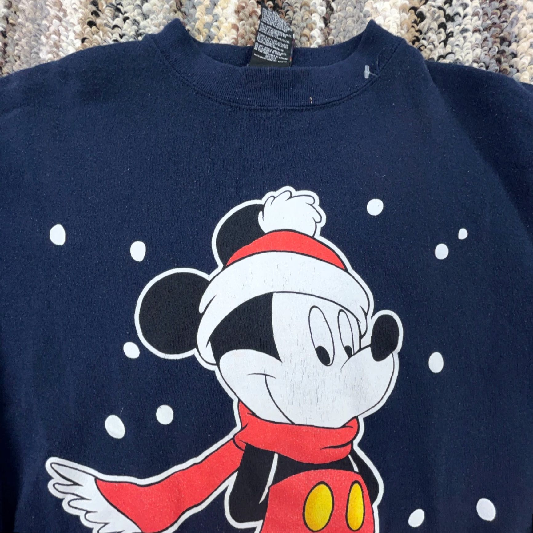 Mickey Unlimited VINTAGE Mickey Unlimited Disney Sweatshirt Men XL Blue Crewneck Sweater USA 90s Mickey Mouse Winter Logo Graphic Print Size US XL / EU 56 / 4 - 3 Thumbnail