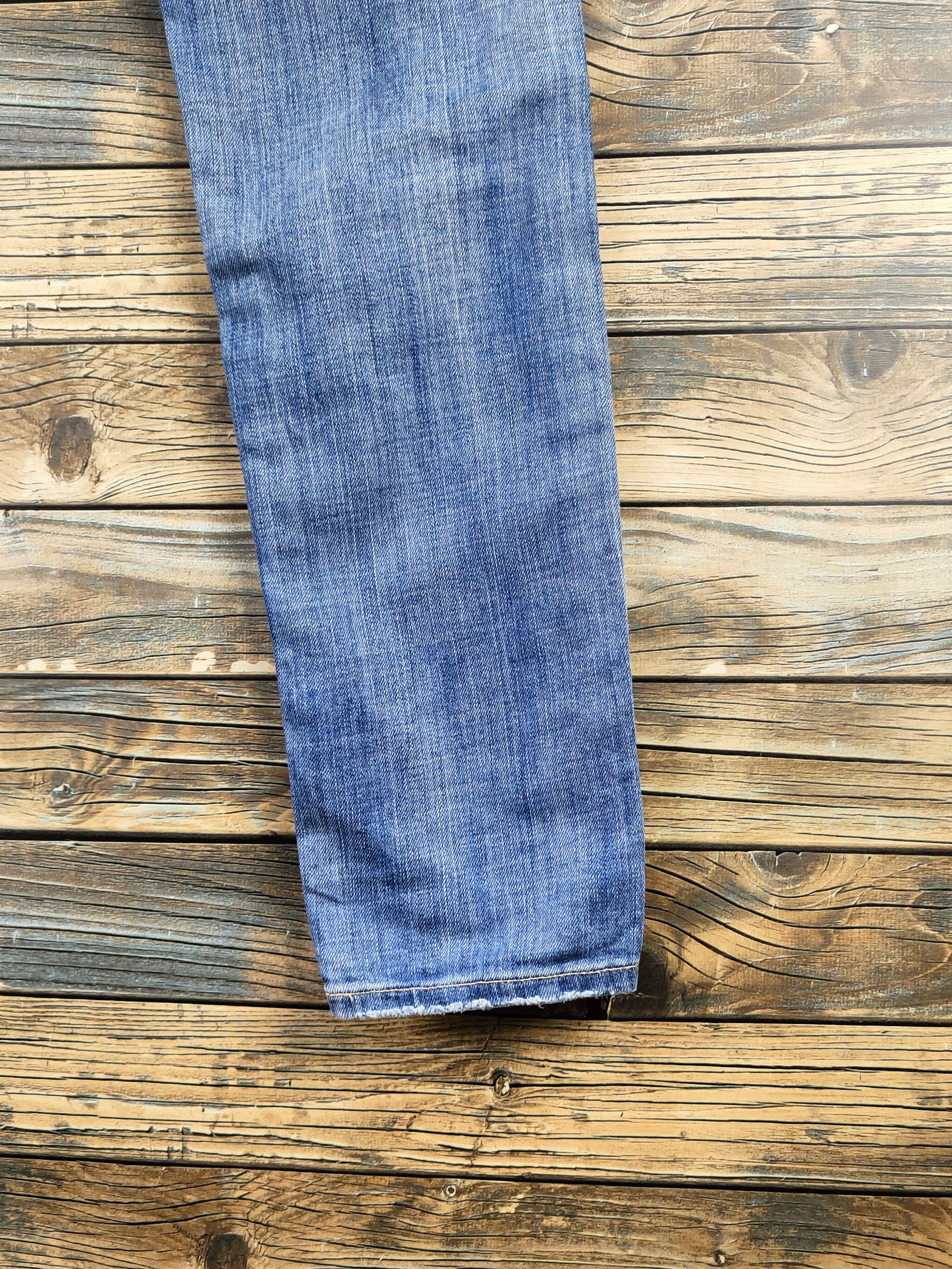 Polo Ralph Lauren Polo Ralph Lauren skinny Blue Ripped denim Jeans #46-901 Size US 31 - 11 Thumbnail