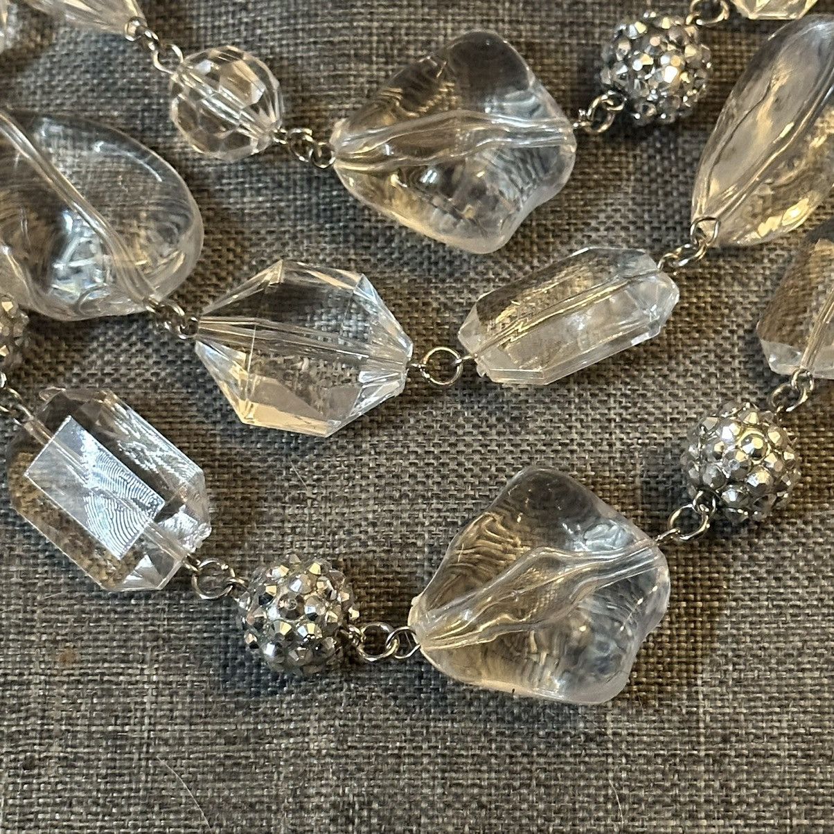 Other Chunky clear bead layered statement necklace and earrings Size ONE SIZE - 2 Thumbnail