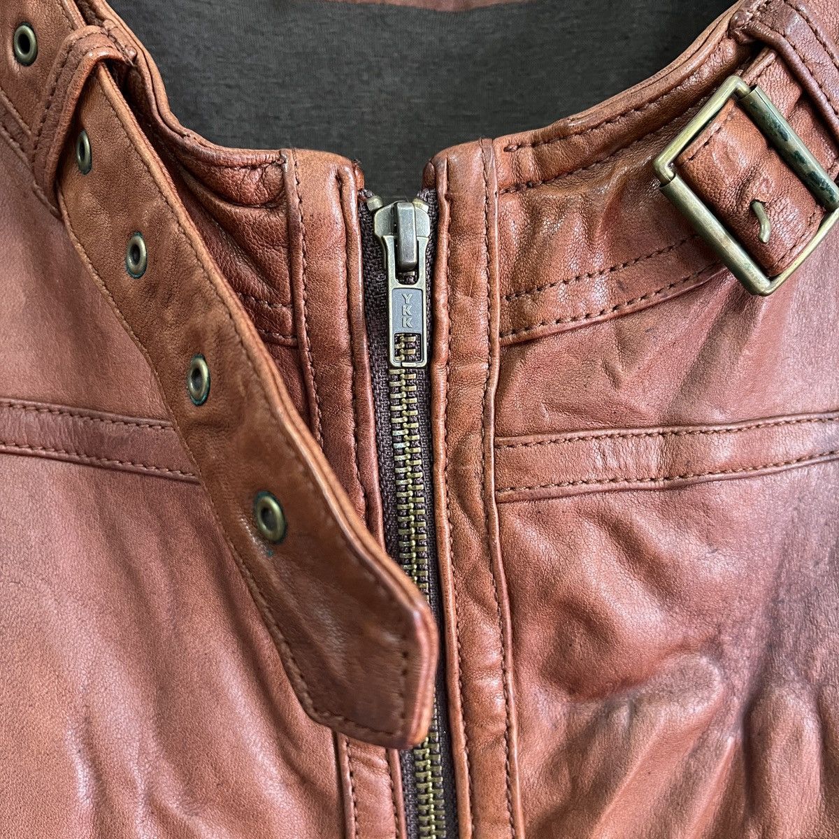 Pas de Calais × Seditionaries Bondage Pas De Calais Sheepskin Leather Jacket Size 38 Size XS / US 0-2 / IT 36-38 - 6 Thumbnail