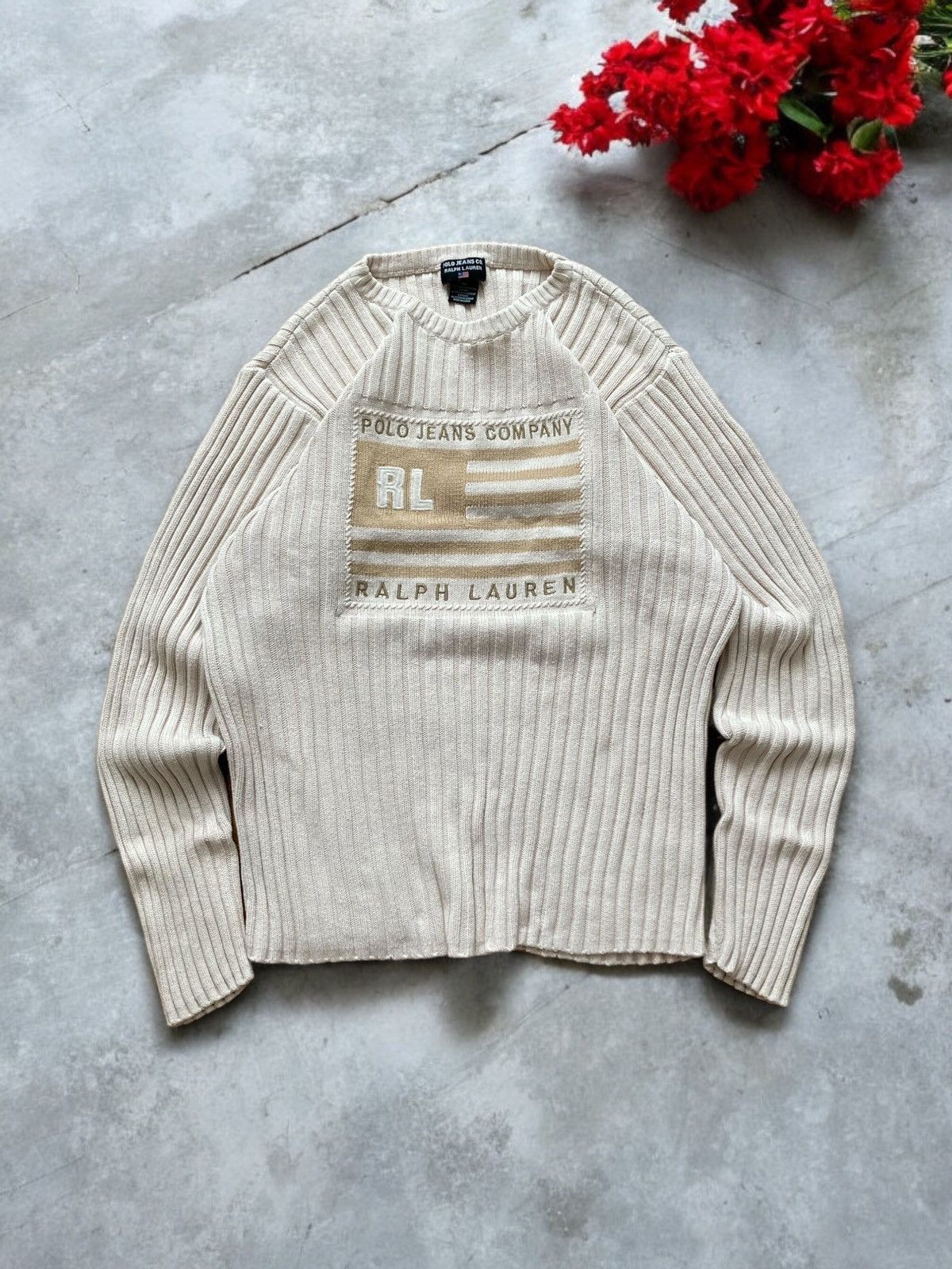 Other Vintage 90’s polo jeans Ralph Lauren ribbed sweater L y2k Size US L / EU 52-54 / 3 - 1 Thumbnail