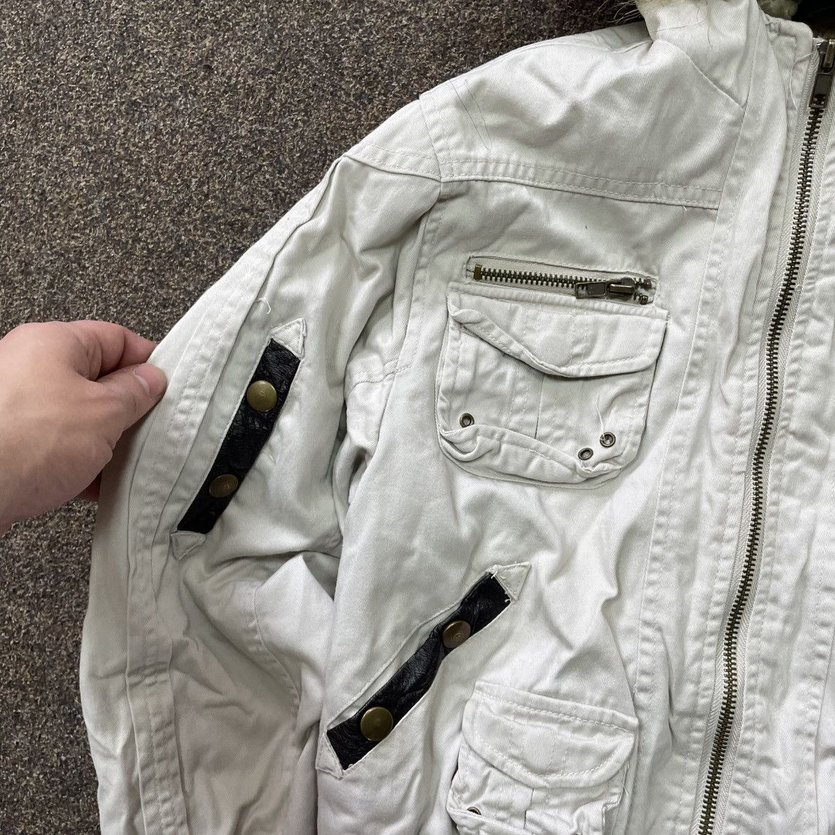 20471120 Vintage 90s Japanese Jacket Multi Pocket Grail Hype Grunge Size M / US 6-8 / IT 42-44 - 4 Thumbnail