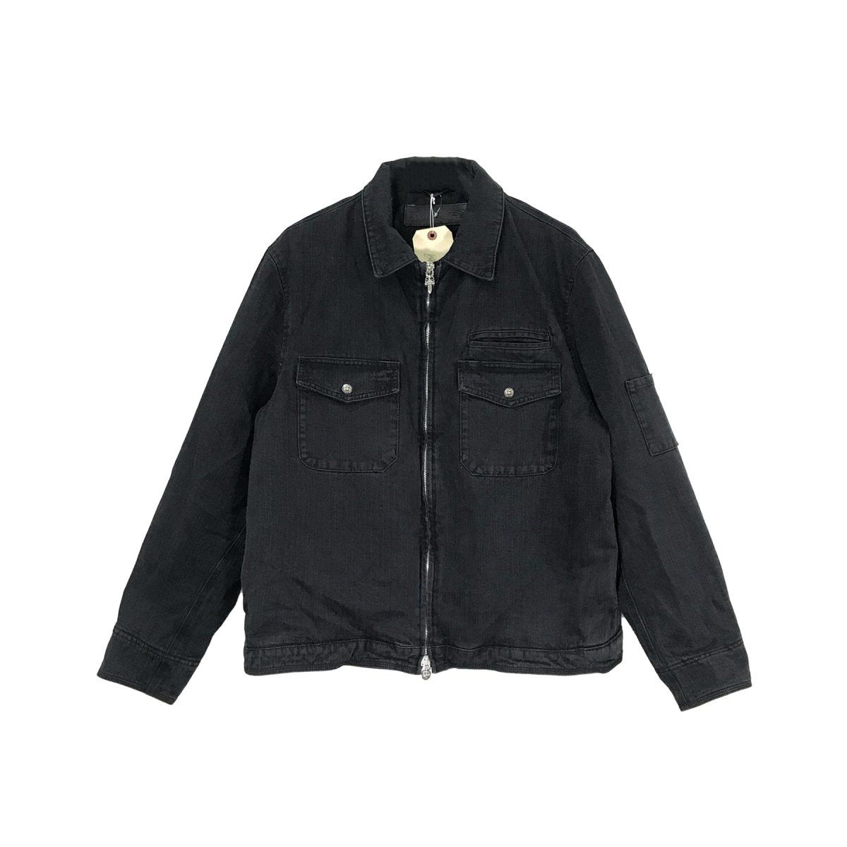 Chrome Hearts Chrome Hearts Black Wash Denim Dagger Zip Jacket Size US L / EU 52-54 / 3 - 1 Thumbnail