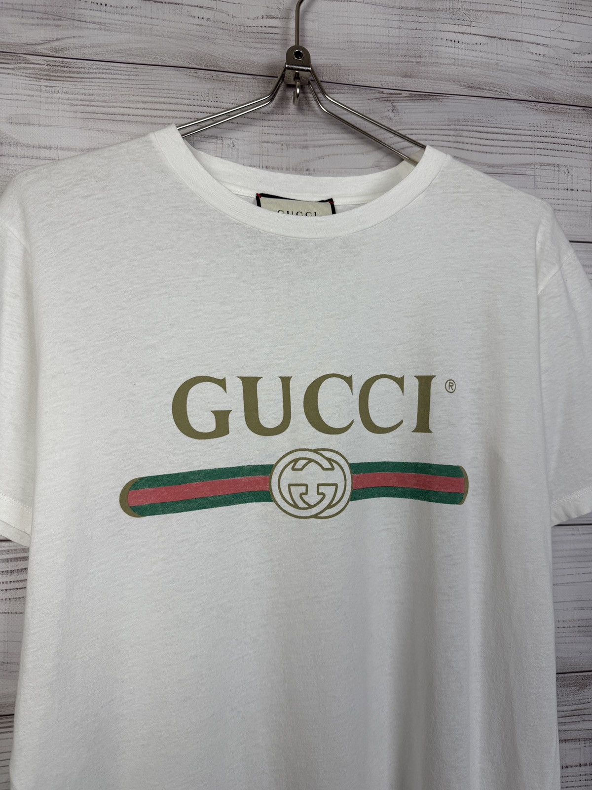 Gucci Gucci Tee Shirt With Big Logo Size US S / EU 44-46 / 1 - 3 Thumbnail