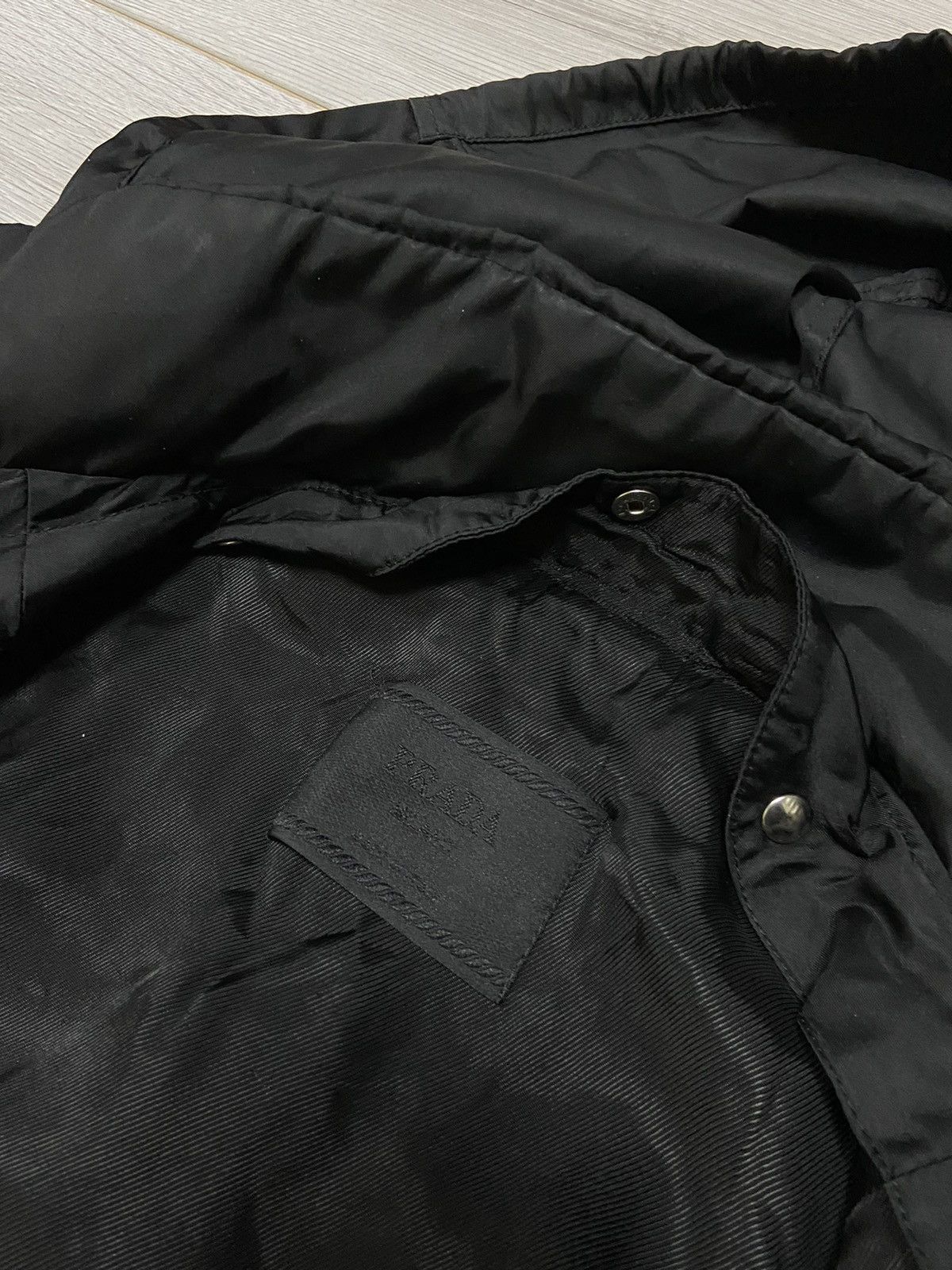 Prada Prada vintage nylon leather jacket hooded Size US L / EU 52-54 / 3 - 11 Thumbnail