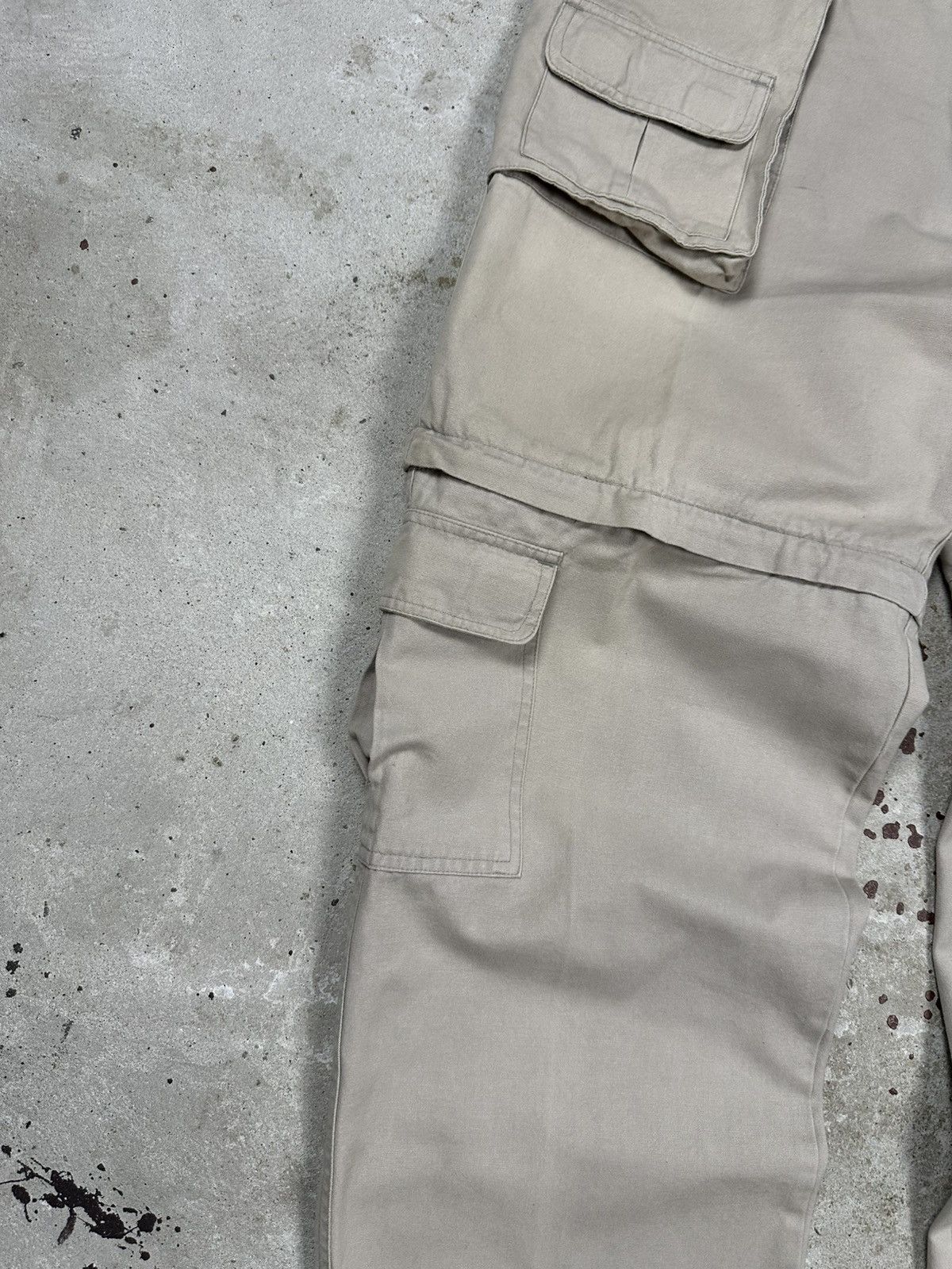 Dickies Vintage 90s Dickies Beige Baggy Cargo Pants 2 in 1 Shorts Size US 34 / EU 50 - 5 Thumbnail