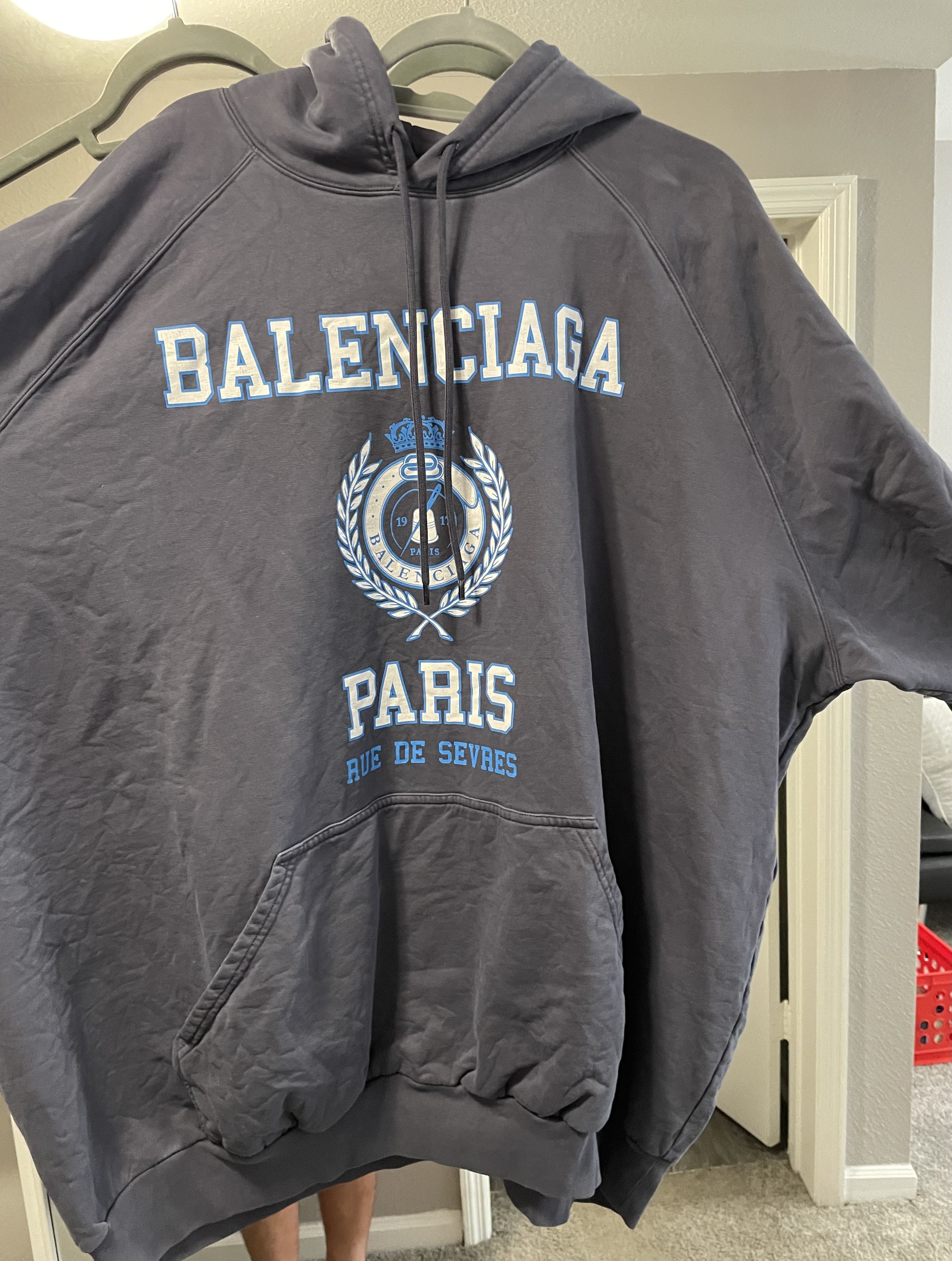 Balenciaga Balenciaga Rue De Sevres Oversized Hoodie | Grailed
