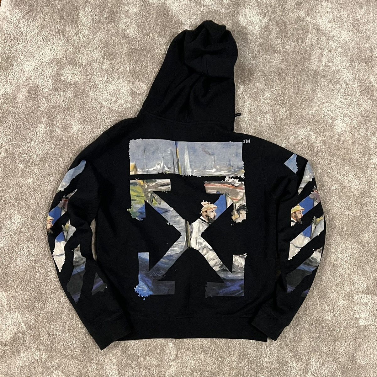 Off white oil painting hoodie hotsell