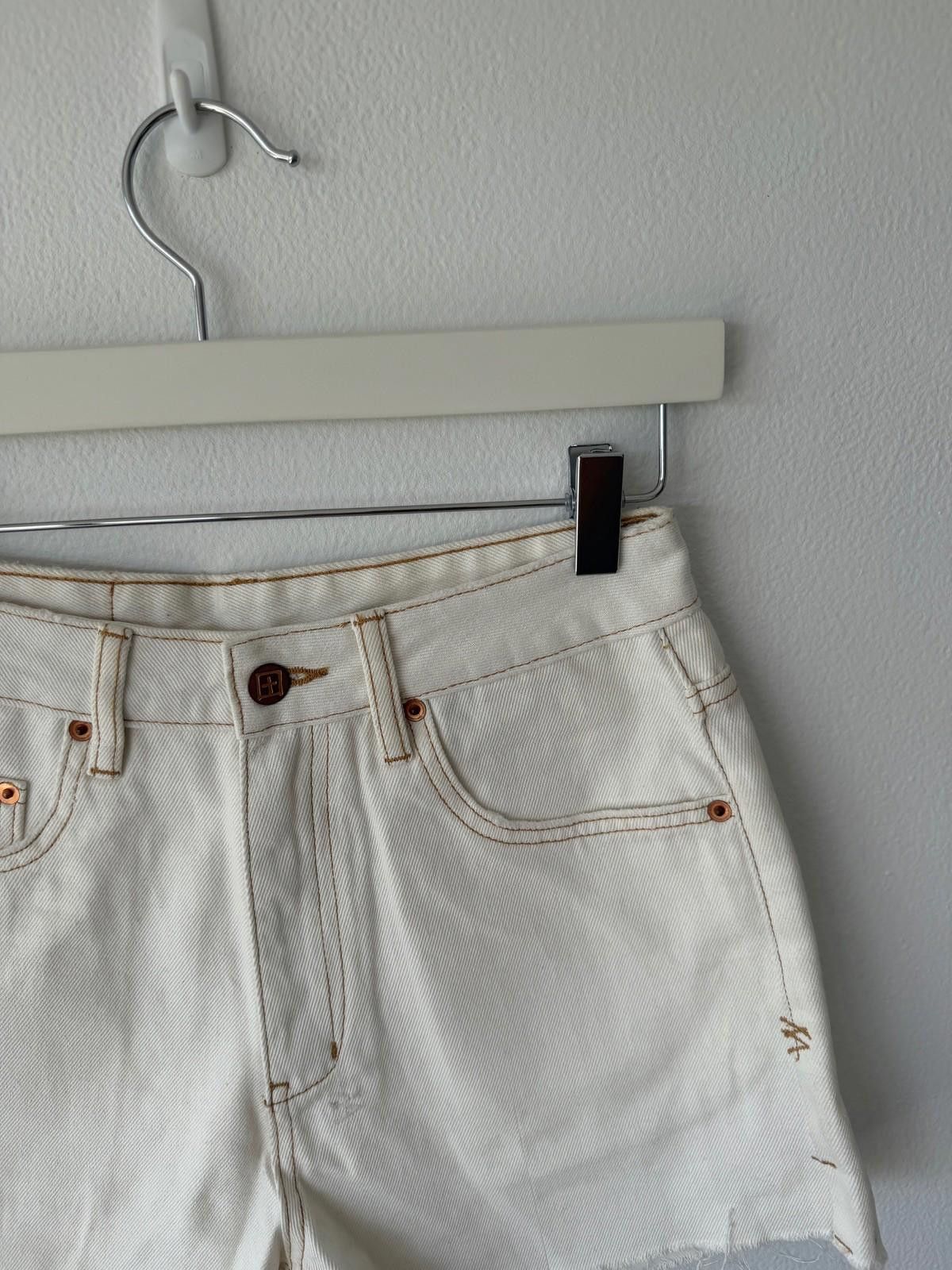 Ksubi new ksubi womens denim rise n hi shorts gold white 26 8 Size 26" / US 2 / IT 38 - 3 Thumbnail