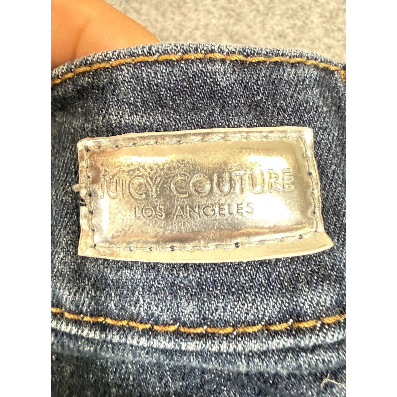 Juicy Couture Juicy Couture Capri Jeans Womens 10 Blue Whisker Distressed Denim Classic Y2K Capri Jeans Distressed Size 32" / US 10 / IT 46 - 5 Thumbnail