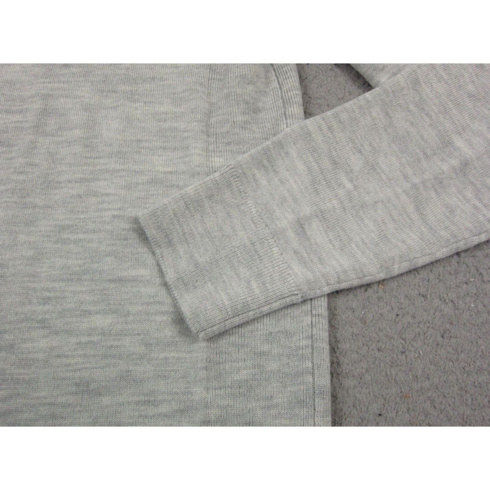 Express Express Sweater Women's Medium Gray 100% Wool Turtleneck Soft Knit Pullover Belted? Size M / US 6-8 / IT 42-44 - 3 Thumbnail