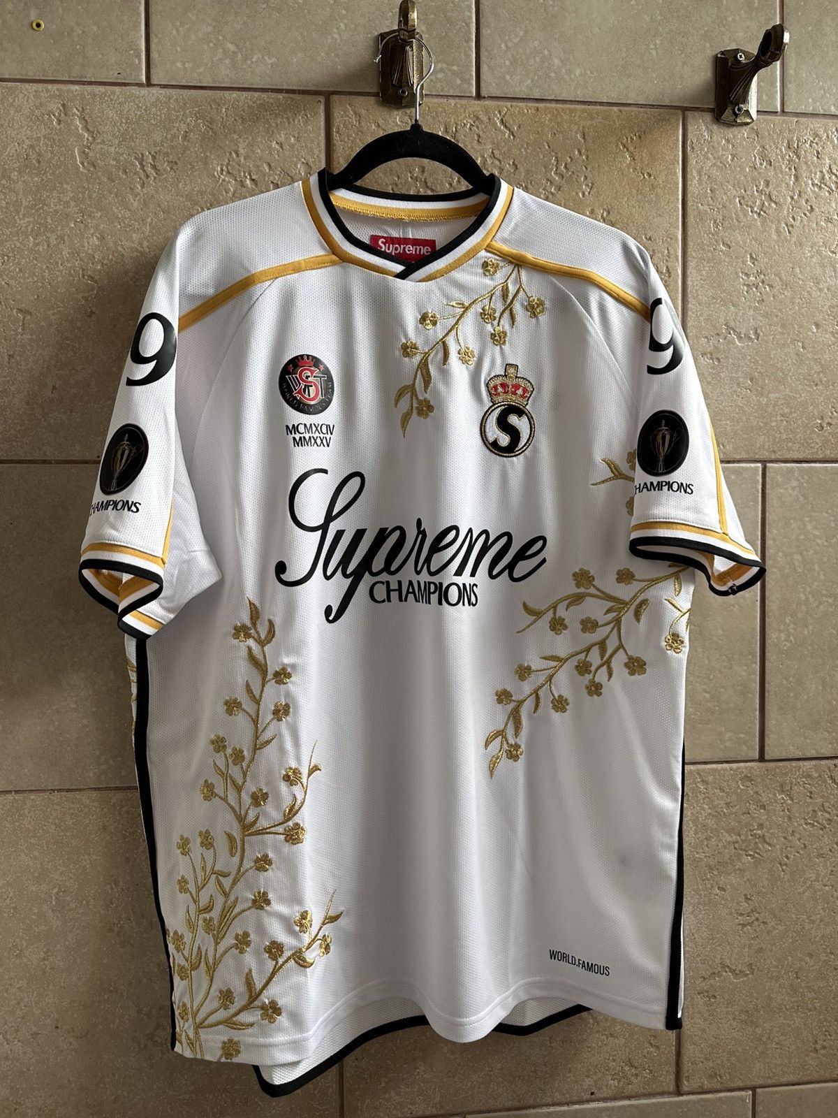 Supreme Floral Soccer Jersey | Grailed