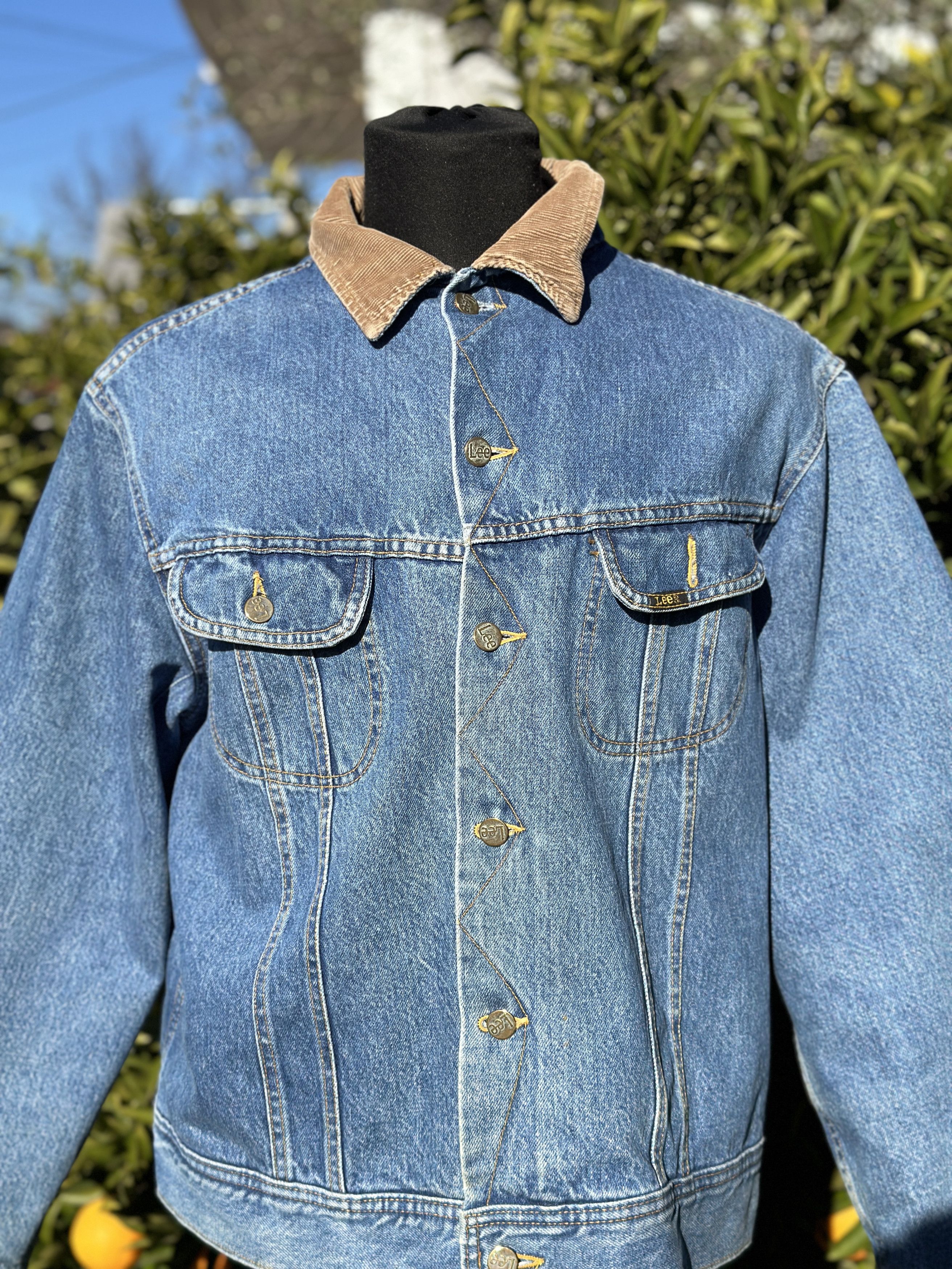 Lee 80s Lee Storm Rider 101 Flannel Bomber Jeans Jacket Size 46 Size US S / EU 44-46 / 1 - 8 Thumbnail