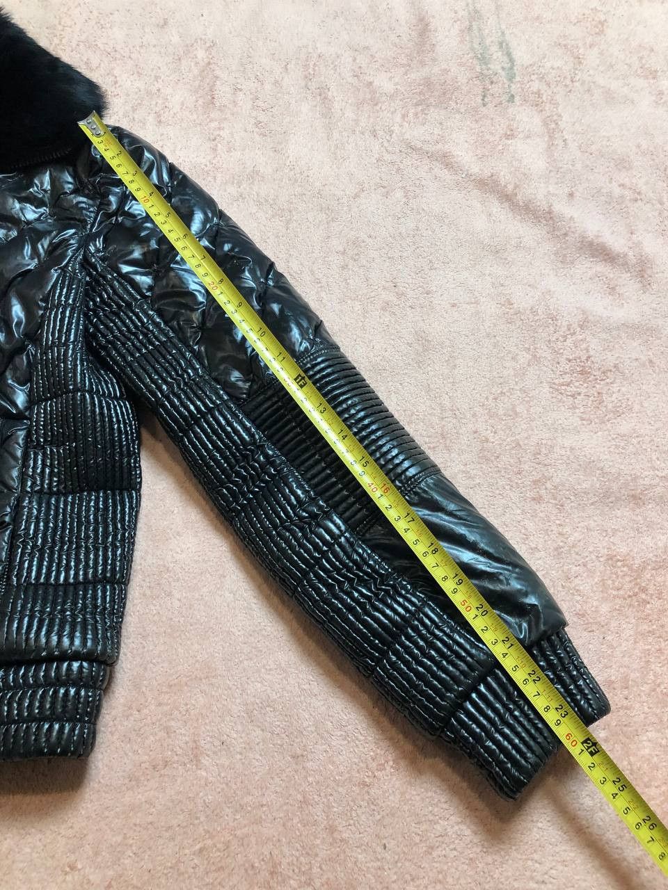 Versace Jeans Couture VERSACE PATENT LEATHER & FUR PUFFER JACKET Size M / US 6-8 / IT 42-44 - 7 Thumbnail