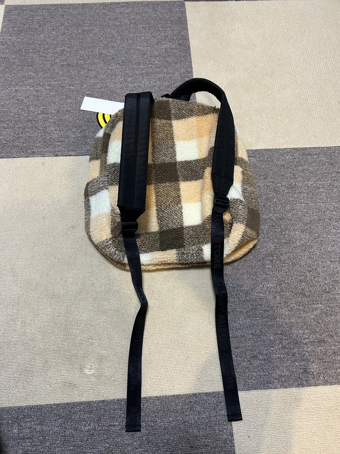 Bape Bape Brown Plaid Baby Milo Medium backpack fur Size ONE SIZE - 8 Thumbnail
