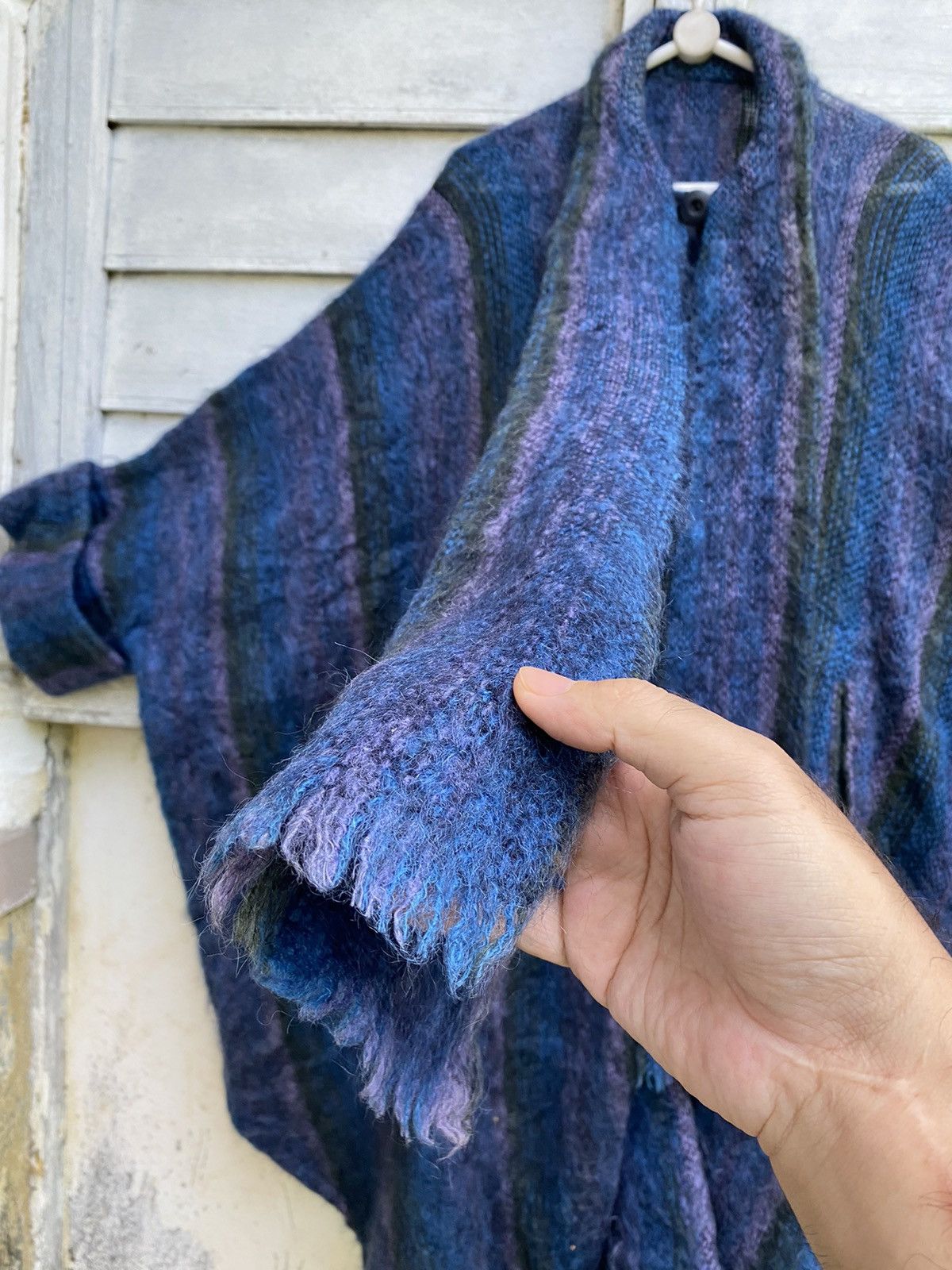 Donegal Tweed Donegal Design Handwoven Mohair Shawl Strap Poncho Size US L / EU 52-54 / 3 - 8 Thumbnail