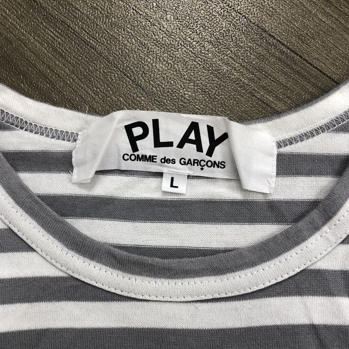 Comme des Garcons PLAY 🇯🇵Vintage Comme des Garçons Play Heart CDG Striped Longsleeve Size US L / EU 52-54 / 3 - 4 Thumbnail