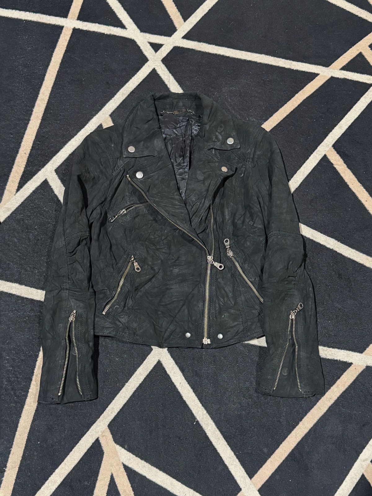 14th Addiction Abahouse Devinette Luxe Leather Jacket Size S / US 4 / IT 40 - 2 Thumbnail