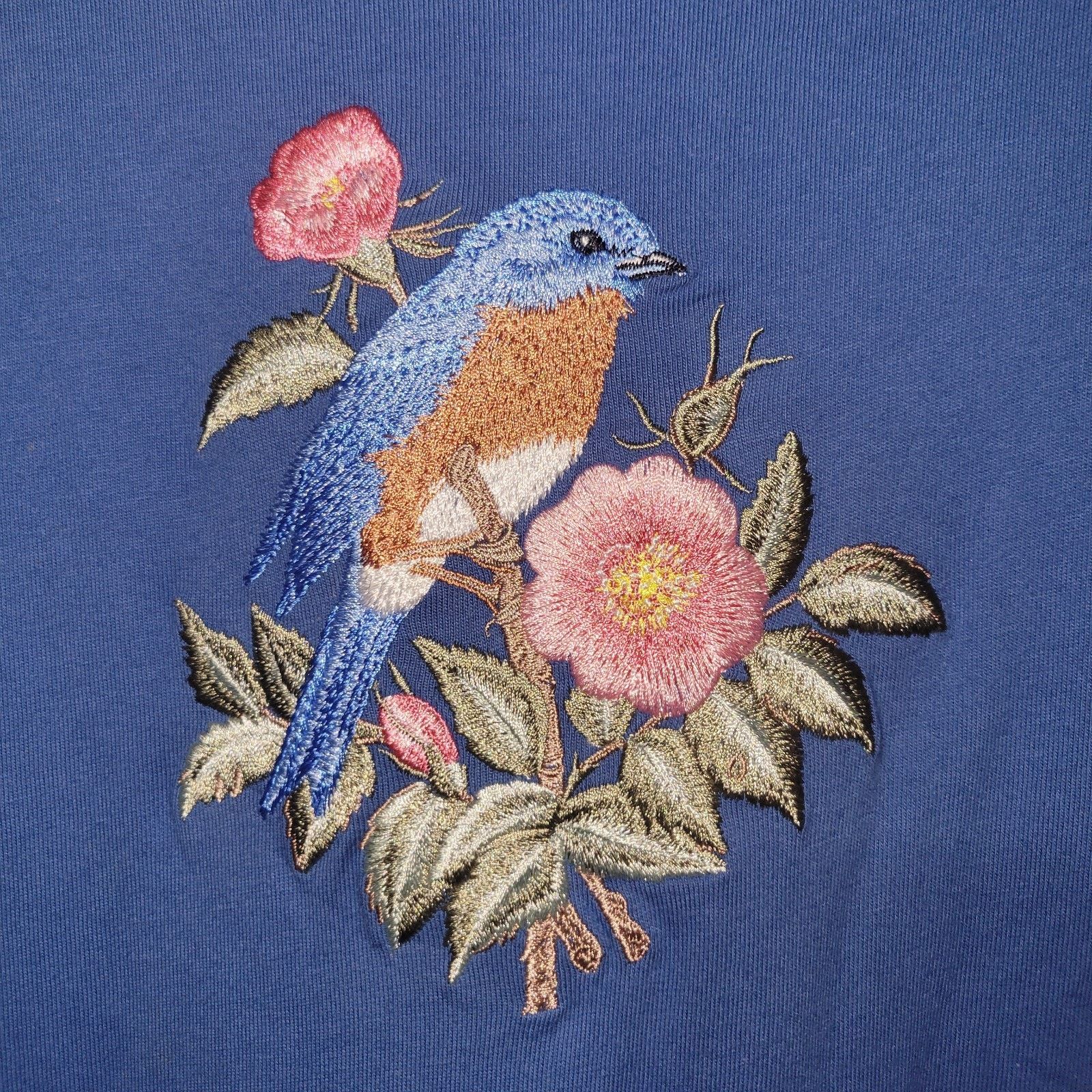 & Other Stories Vintage National Wildlife Blue Bird Colonial Dress XL Size XL / US 12-14 / IT 48-50 - 5 Thumbnail