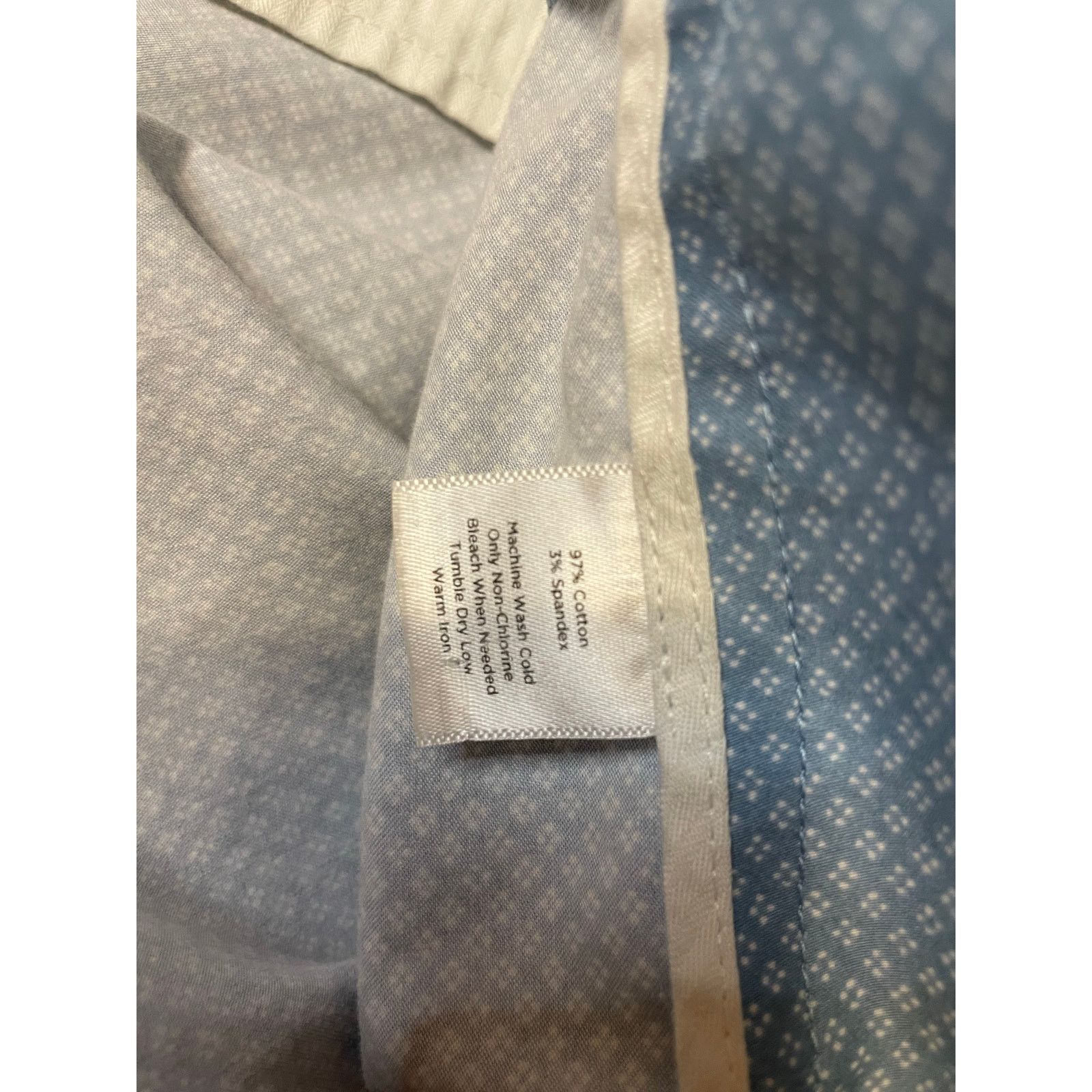 Talbots Talbots Blue Cottage Print Side Zip Stretch Capri Pants 16 Size 38" / US 16 / IT 52 - 4 Thumbnail