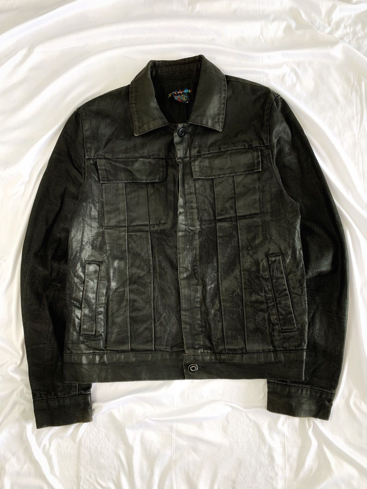 KMRii Black waxed jacket ifsx lgb style PWD Size US L / EU 52-54 / 3 - 1 Thumbnail