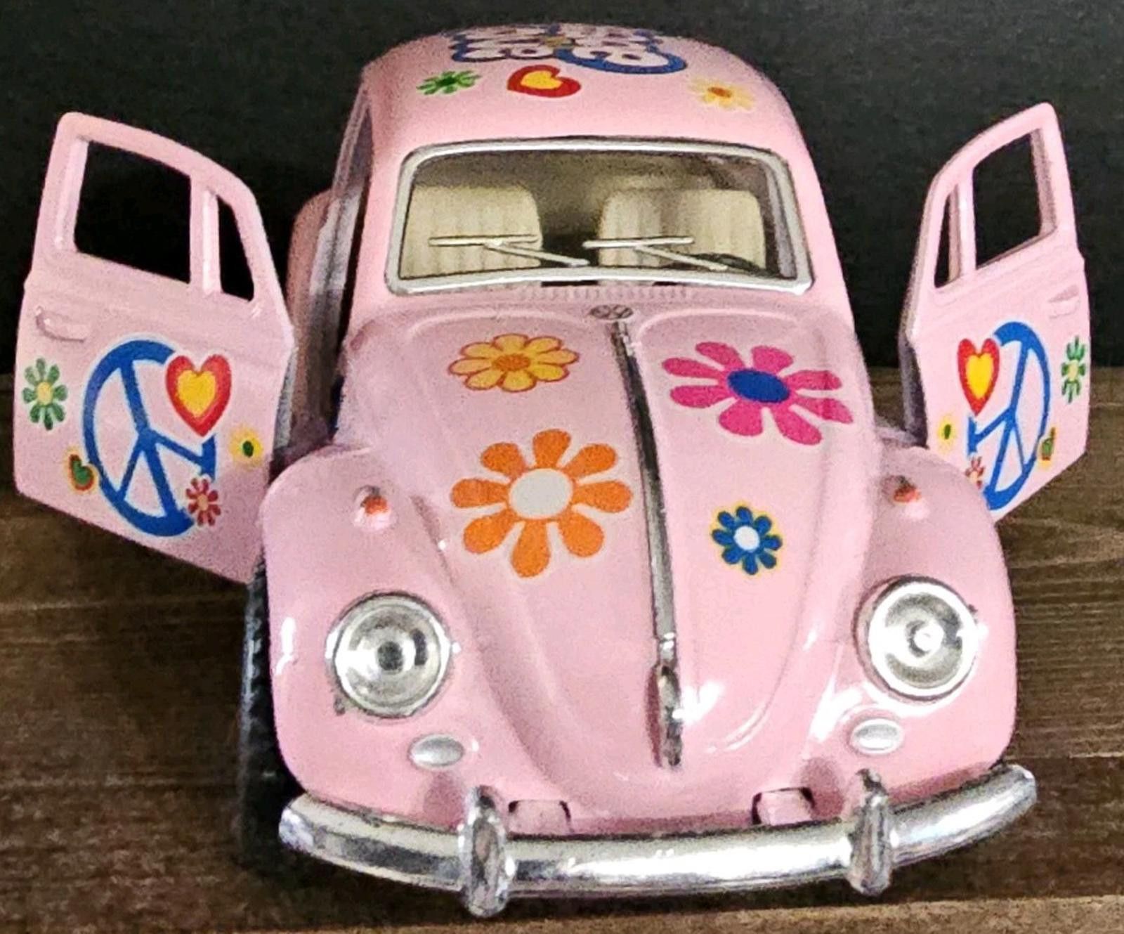 Designer 5375DFP 1967 Volkswagen Classical pink Beetle, - Kinsmart Size ONE SIZE - 1 Thumbnail