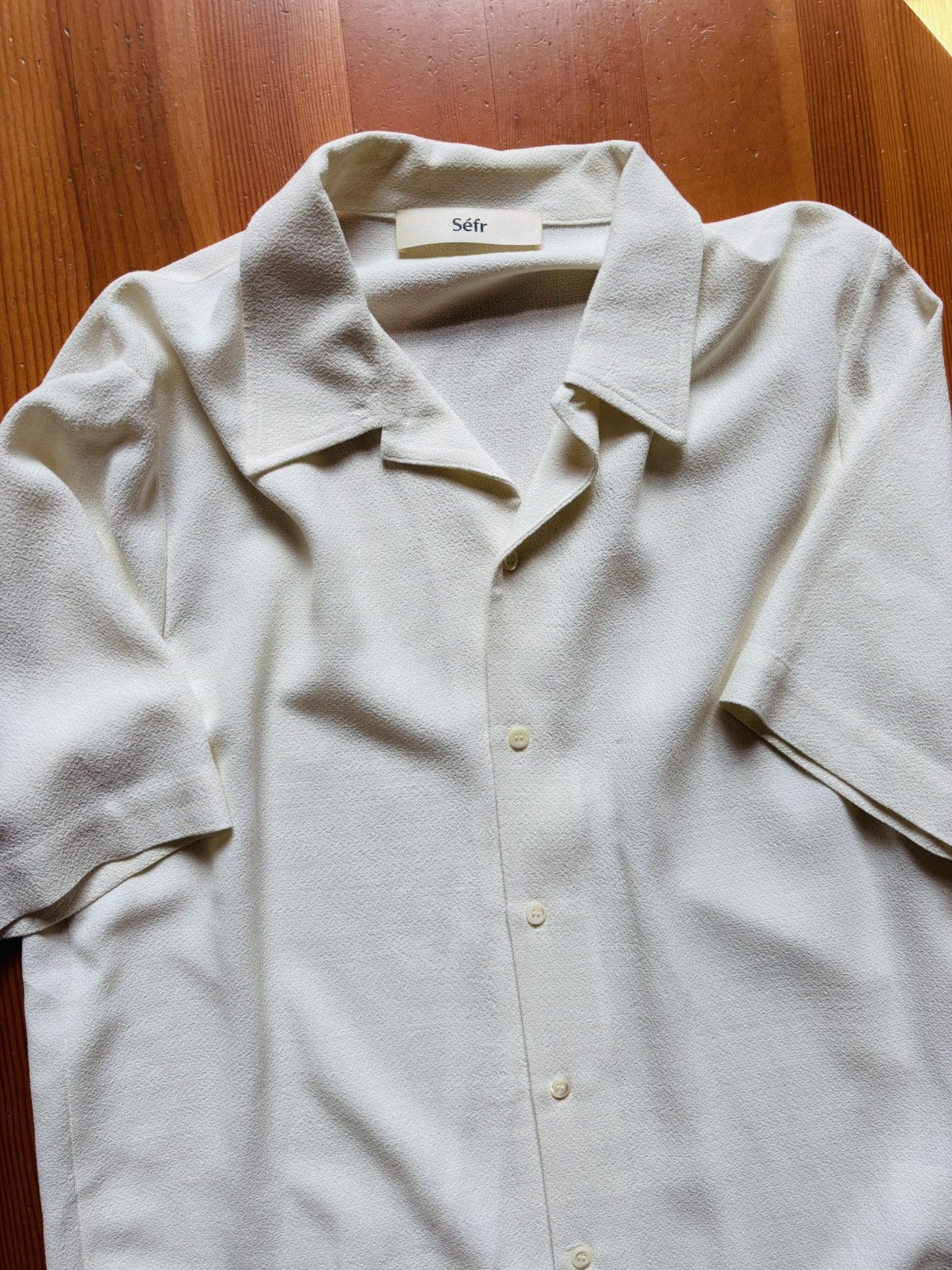 Sefr Sefr Textured Short Sleeve Shirt Size US M / EU 48-50 / 2 - 2 Thumbnail