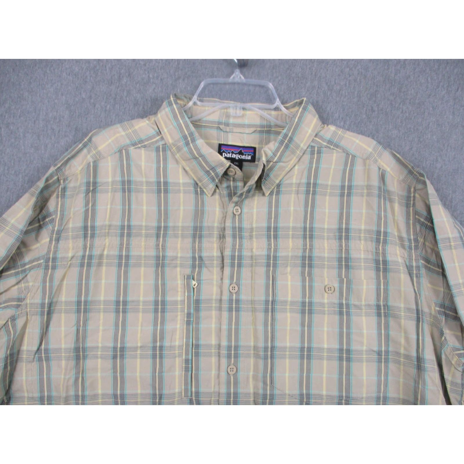 Patagonia Patagonia Shirt Mens 2XL Beige Plaid Tencel Long Sleeve Button Front STY54275 Size US XXL / EU 58 / 5 - 4 Thumbnail
