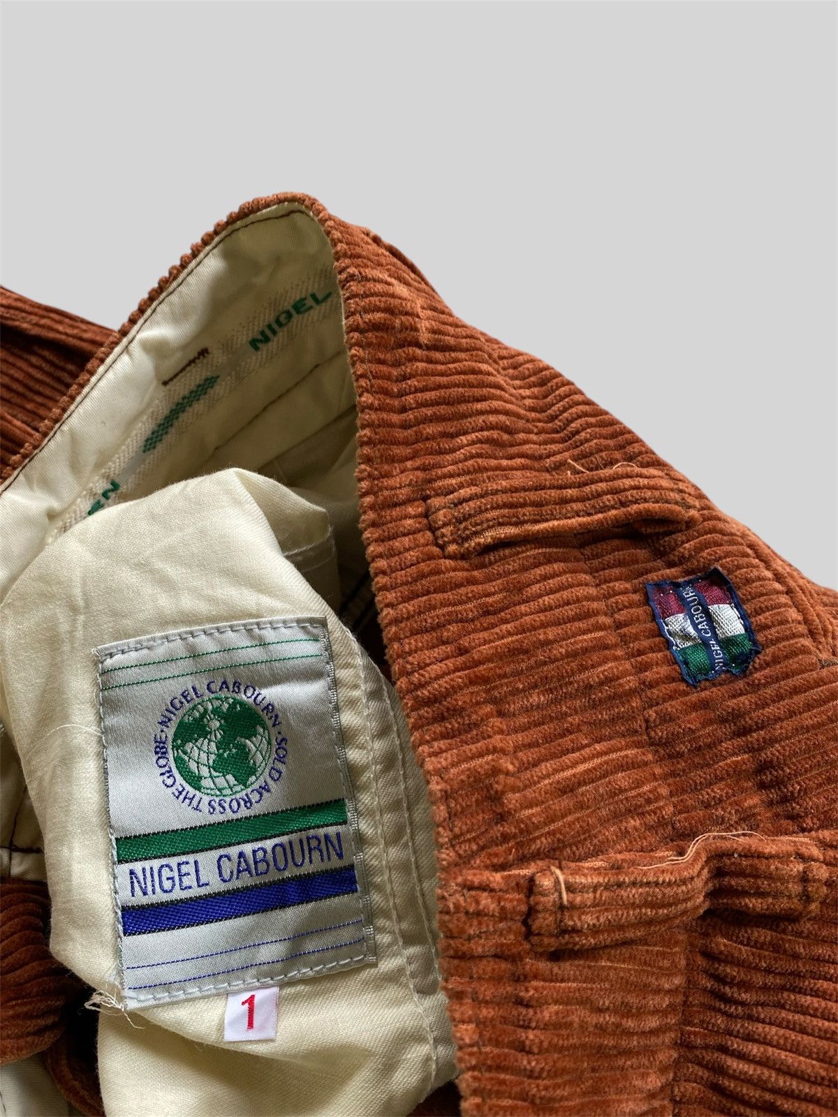 Nigel Cabourn Vintage Nigel Cabourn Rust Brown Corduroy Pants Size 26" / US 2 / IT 38 - 3 Thumbnail