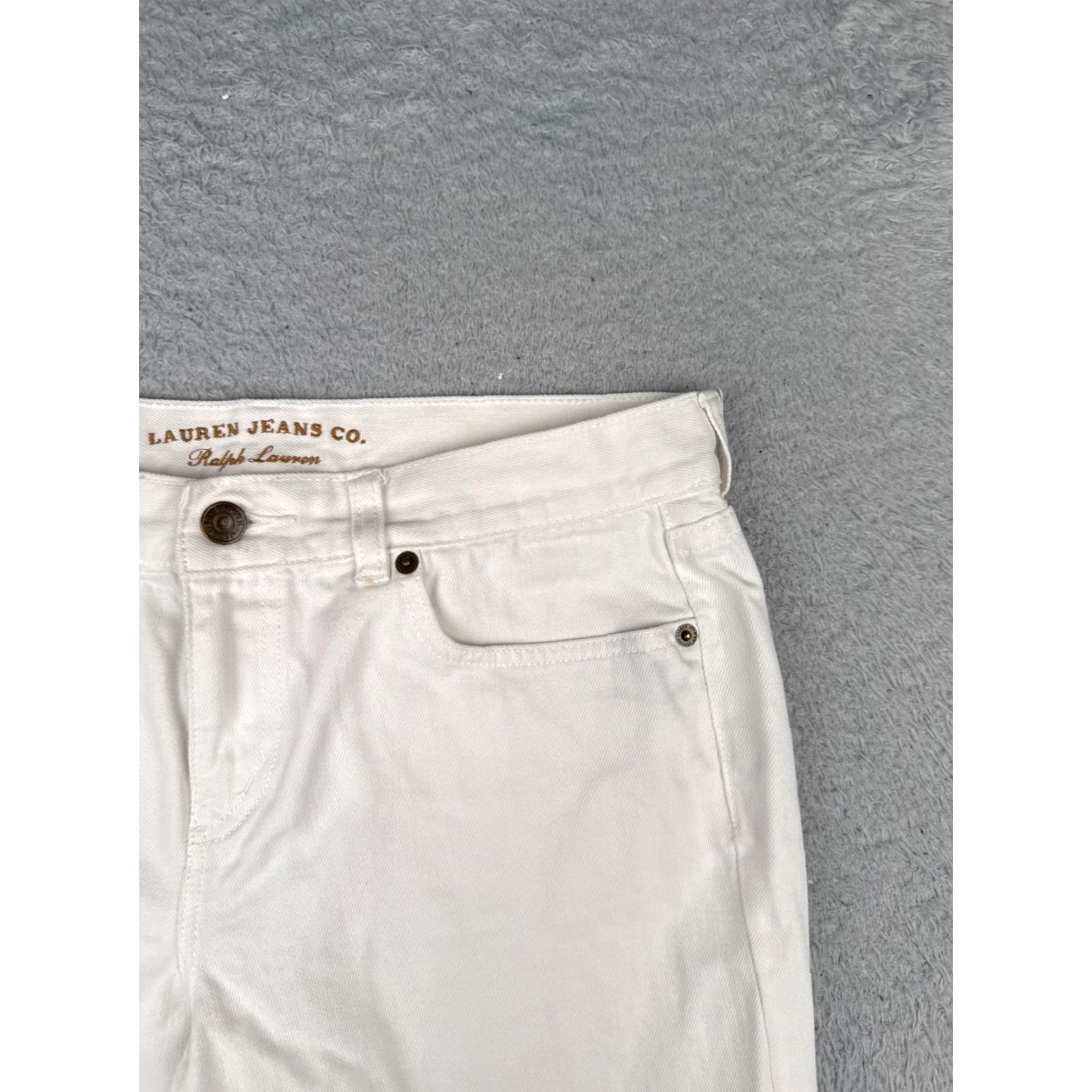 Ralph Lauren Ralph Lauren Jeans Shorts Women 6 White Denim 100% Cotton Mid Rise Casual 30x12 Vintage: No Mens Womens Boys Girls Size 28" / US 6 / IT 42 - 5 Thumbnail