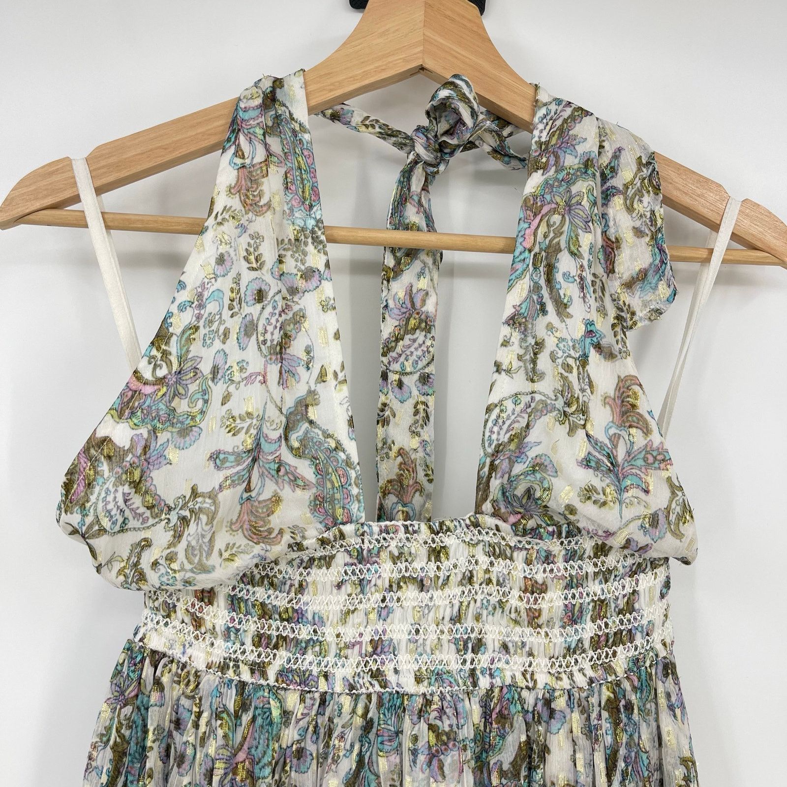 Rococo Sand Rococo Sand | Braw Halter Smocked Mini Dress S Size S / US 4 / IT 40 - 7 Thumbnail