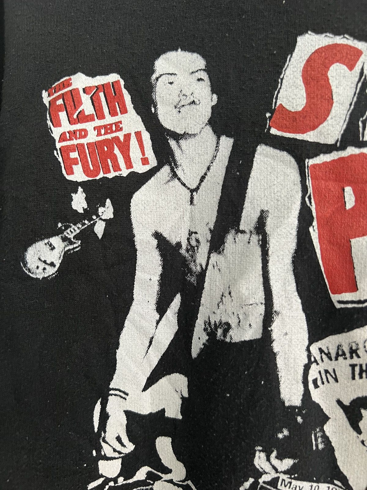 Band Tees × Vintage 1990s Sex Pistol "The Filth & Fury" Album Anarchy Hoodie Size US L / EU 52-54 / 3 - 5 Thumbnail